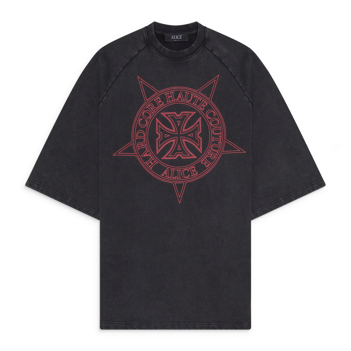 Alice Hollywood Too High Oversized Heavy T-Shirt Black