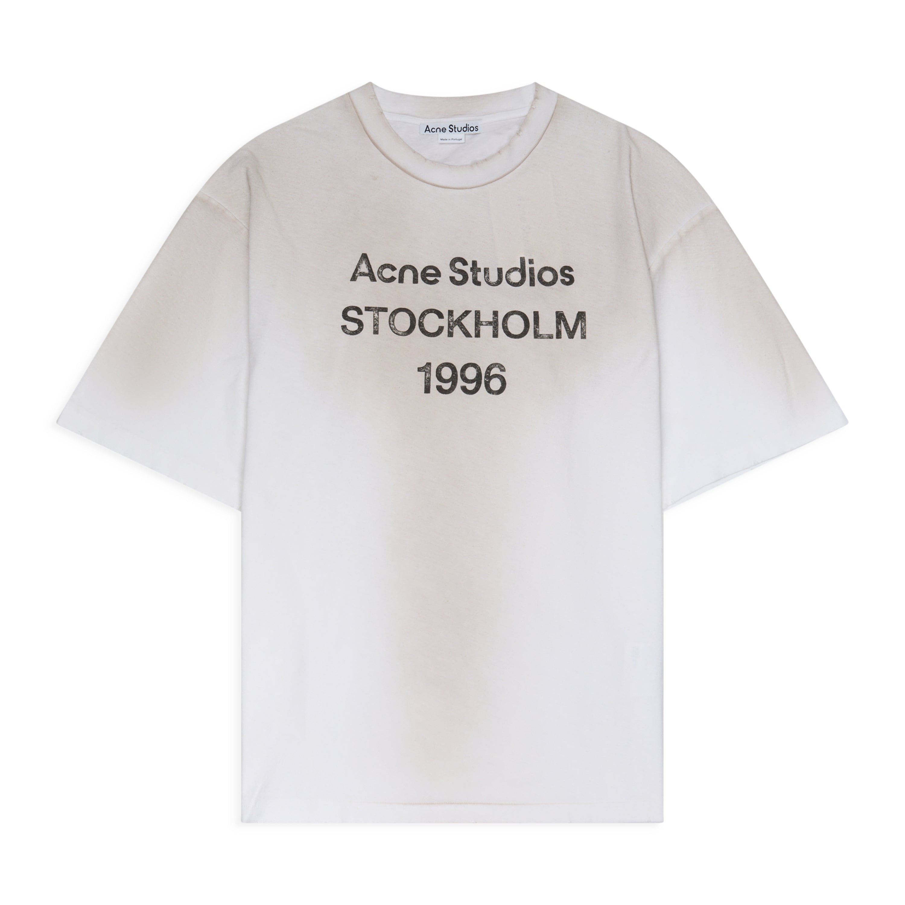 Acne Studios Short Sleeve Logo T-Shirt Dusty White