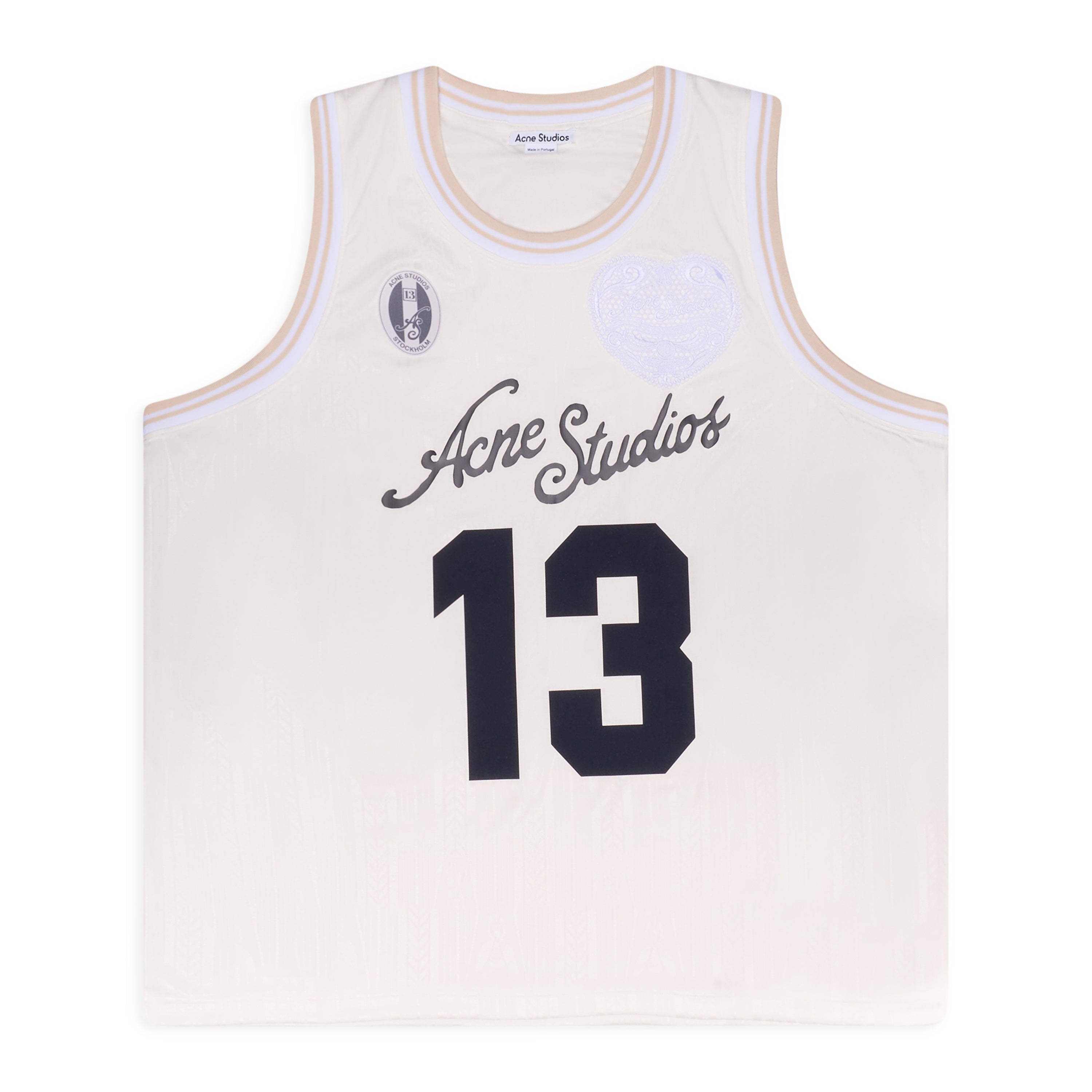 Acne Studios Sleeveless Sports Jersey White