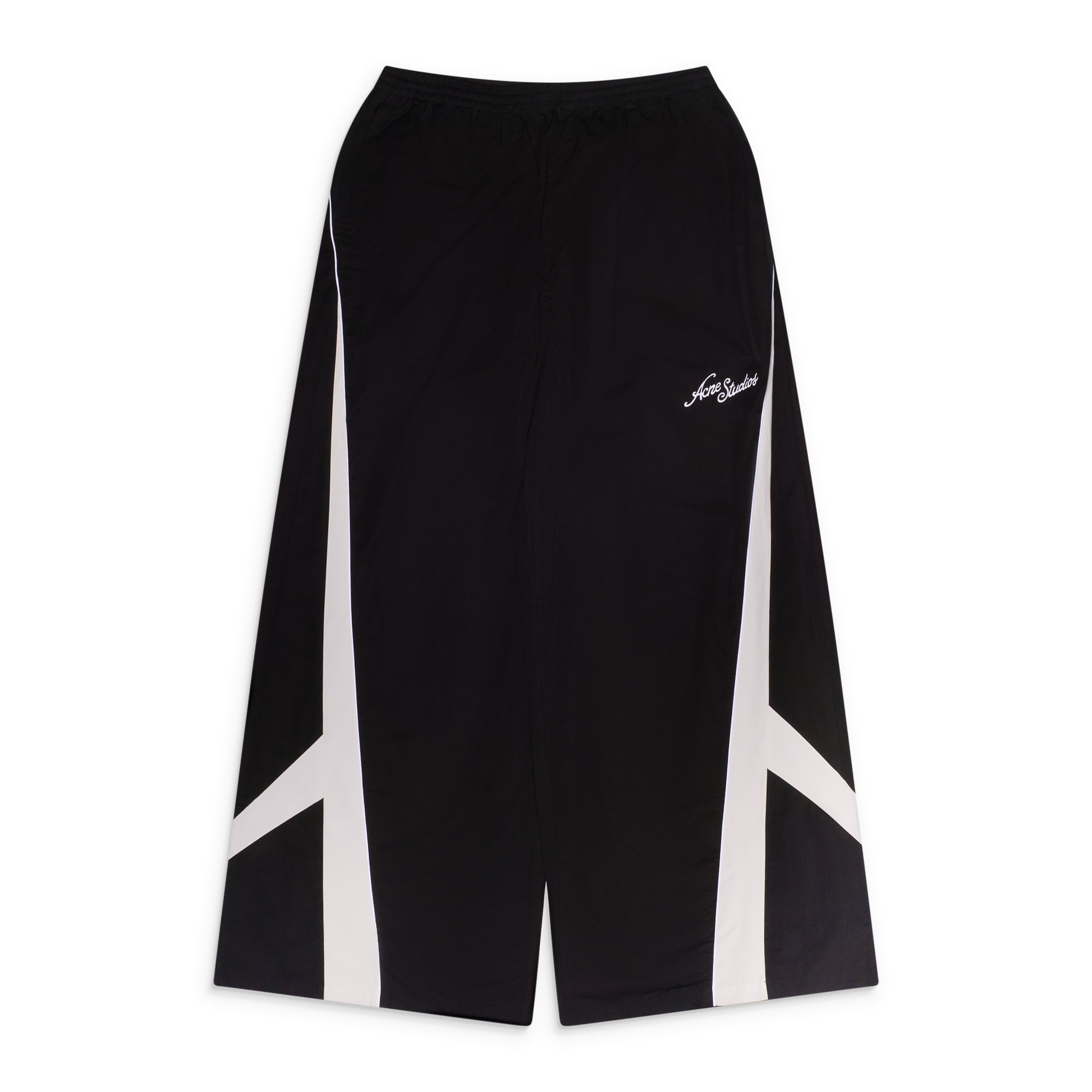 Acne Studios Technical Wide Leg Pants Black