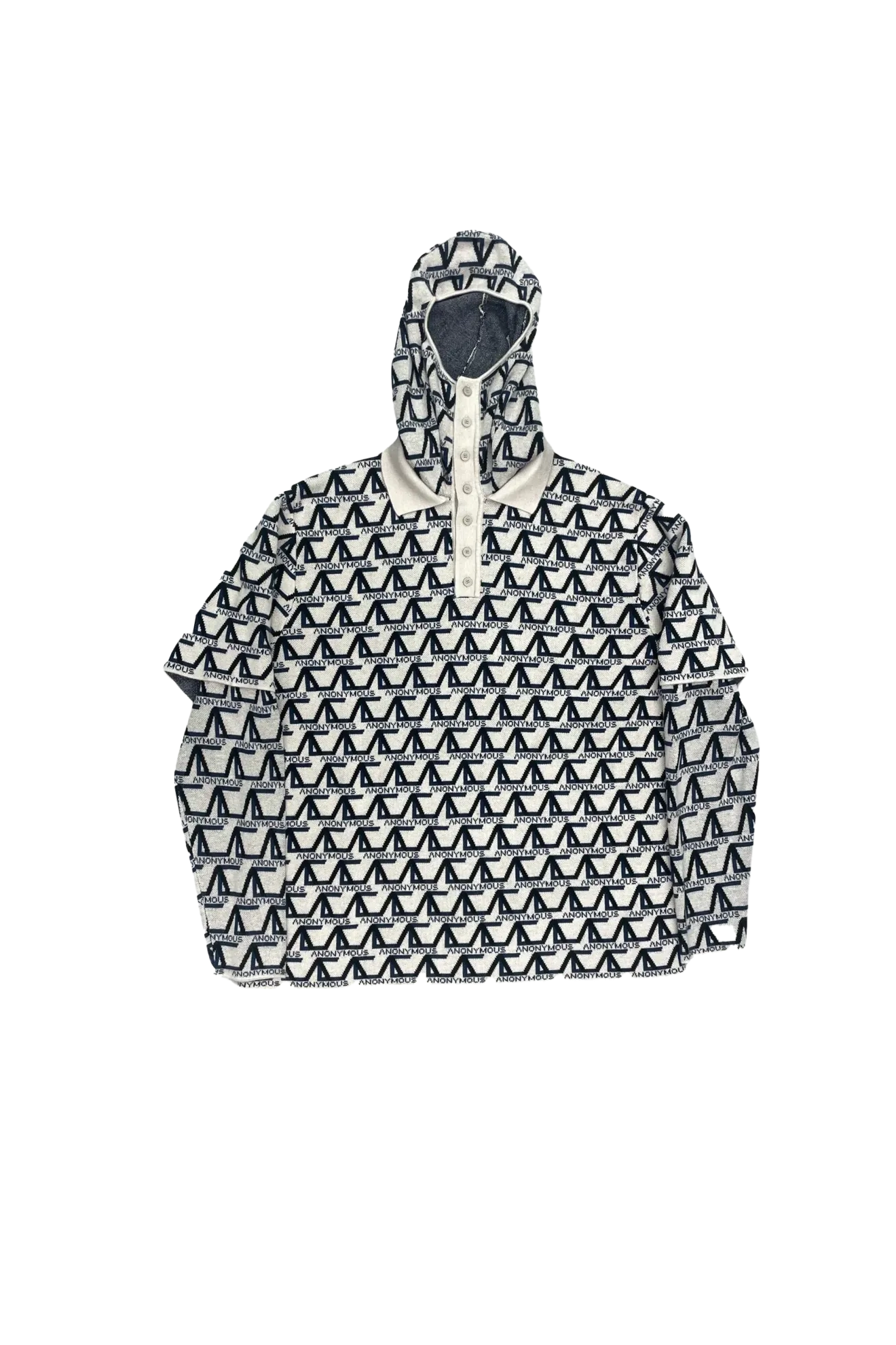 ANONYMOUS CLUB Knit Skully Polo Gray ESSXNYC