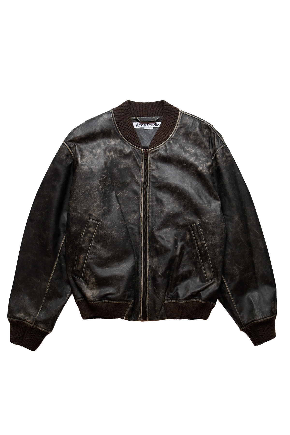 Acne Studios Liev Leather Bomber Jacket – ESSXNYC Acne Studios Liev Leather Bomber Jacket – ESSXNYC