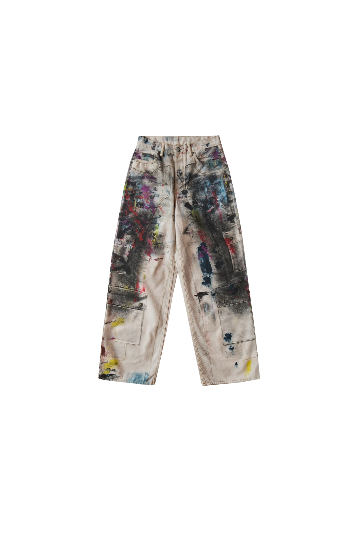 Acne Studios Painter Trompe L'oeil Jeans White/Multi – ESSXNYC Acne Studios Painter Trompe L'oeil Jeans White/Multi – ESSXNYC