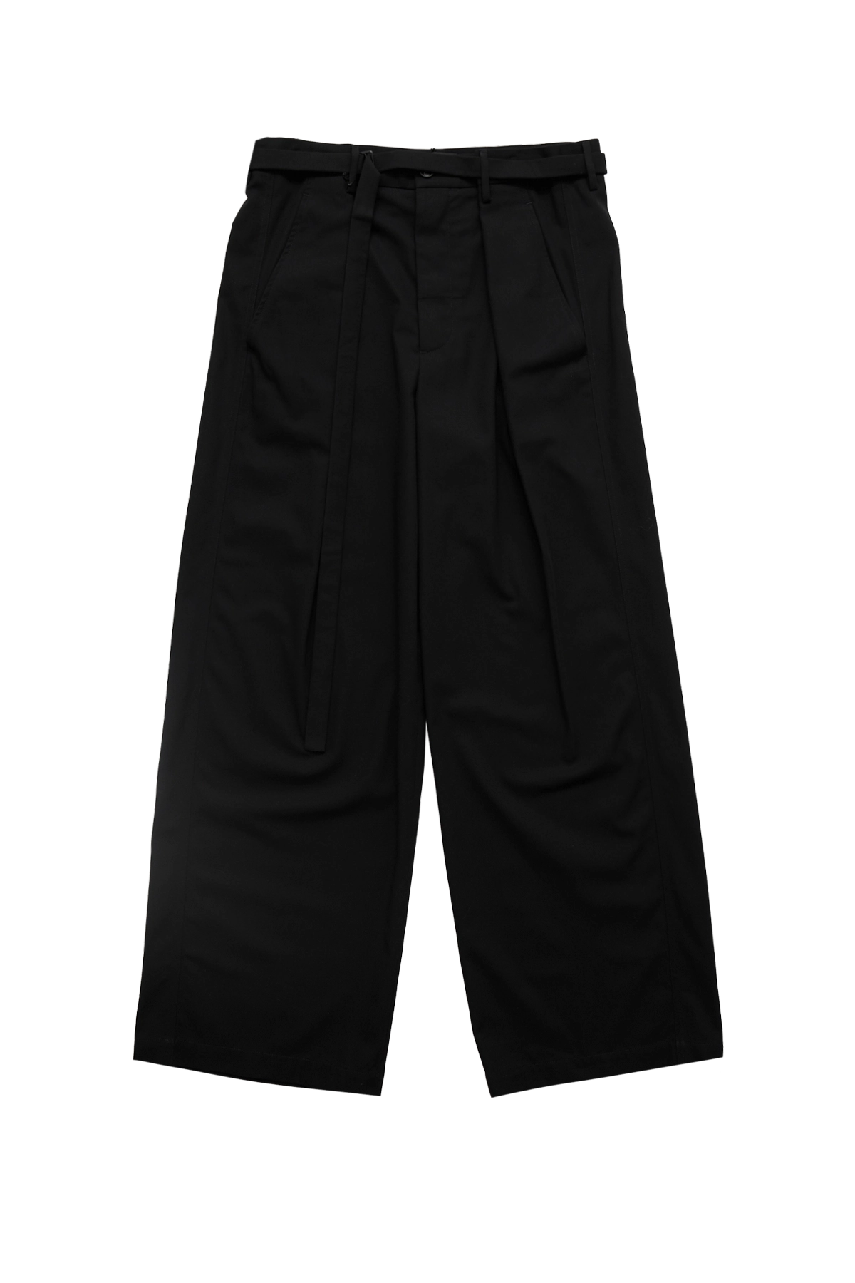 パンツ 90's ANN DEMEULEMEESTER slacks ANN DEMEULEMEESTER - SS04 Cream silk cropped pants with parachute
