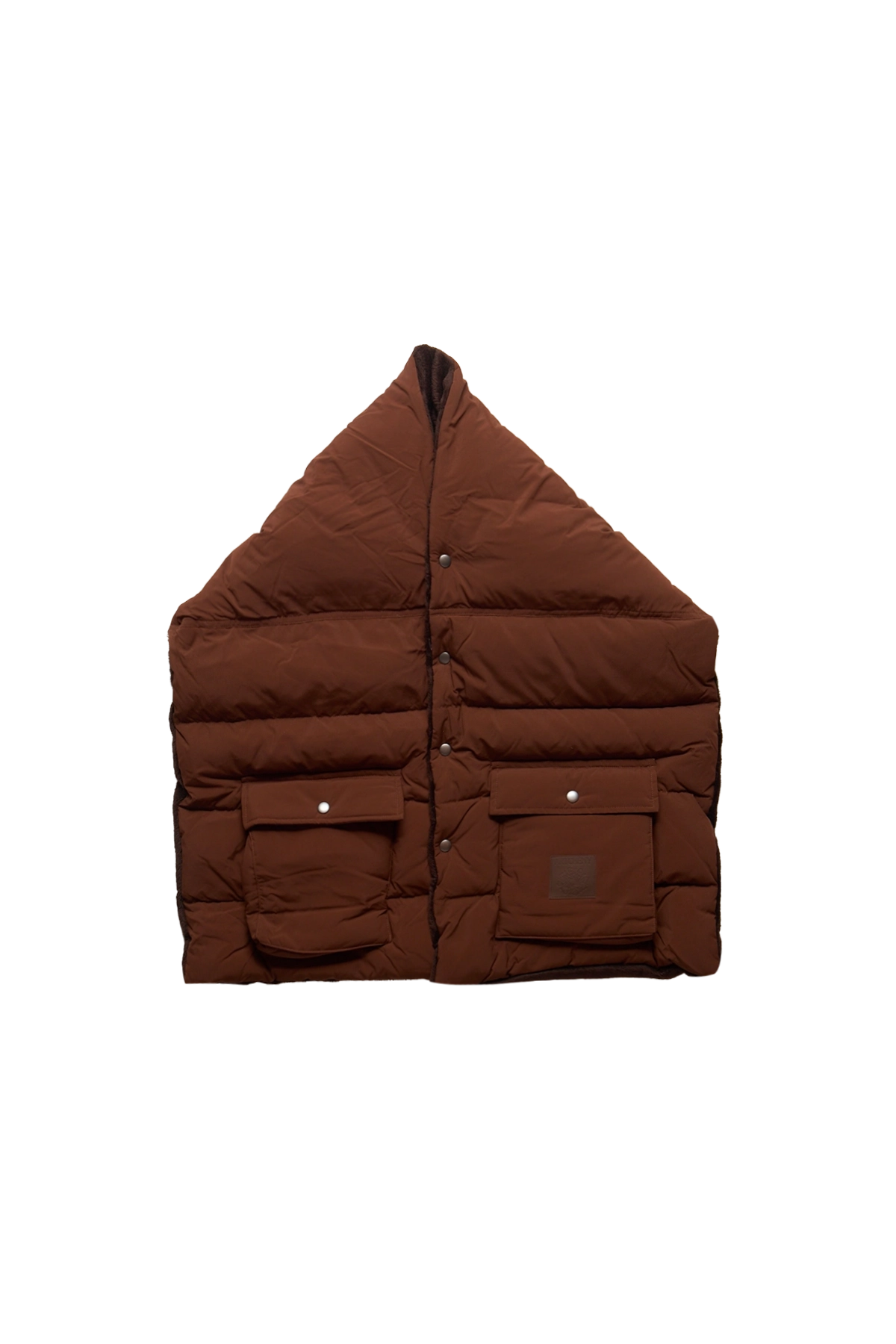 Artcheny Puff Down Mufler Brown