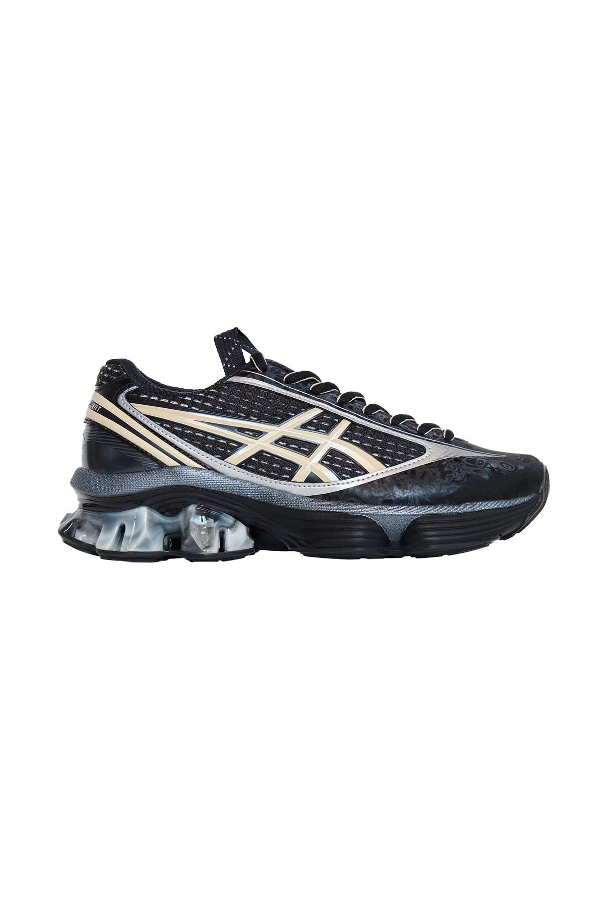 Asics KikoCuration US6 SGel Kinetic Fluent Sneaker Black/Vanilla