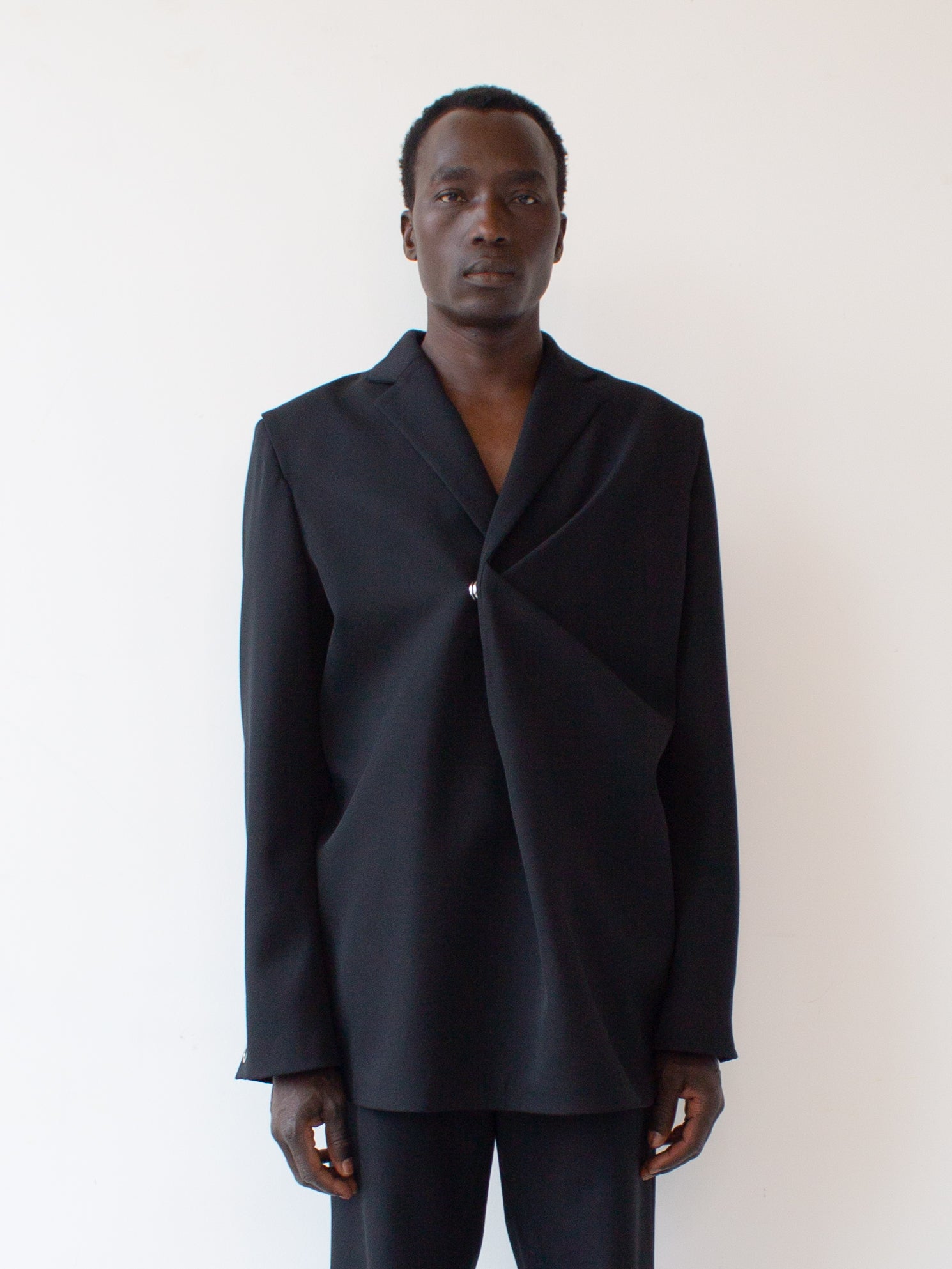 Bianca Saunders Pinched Suit Jacket Black