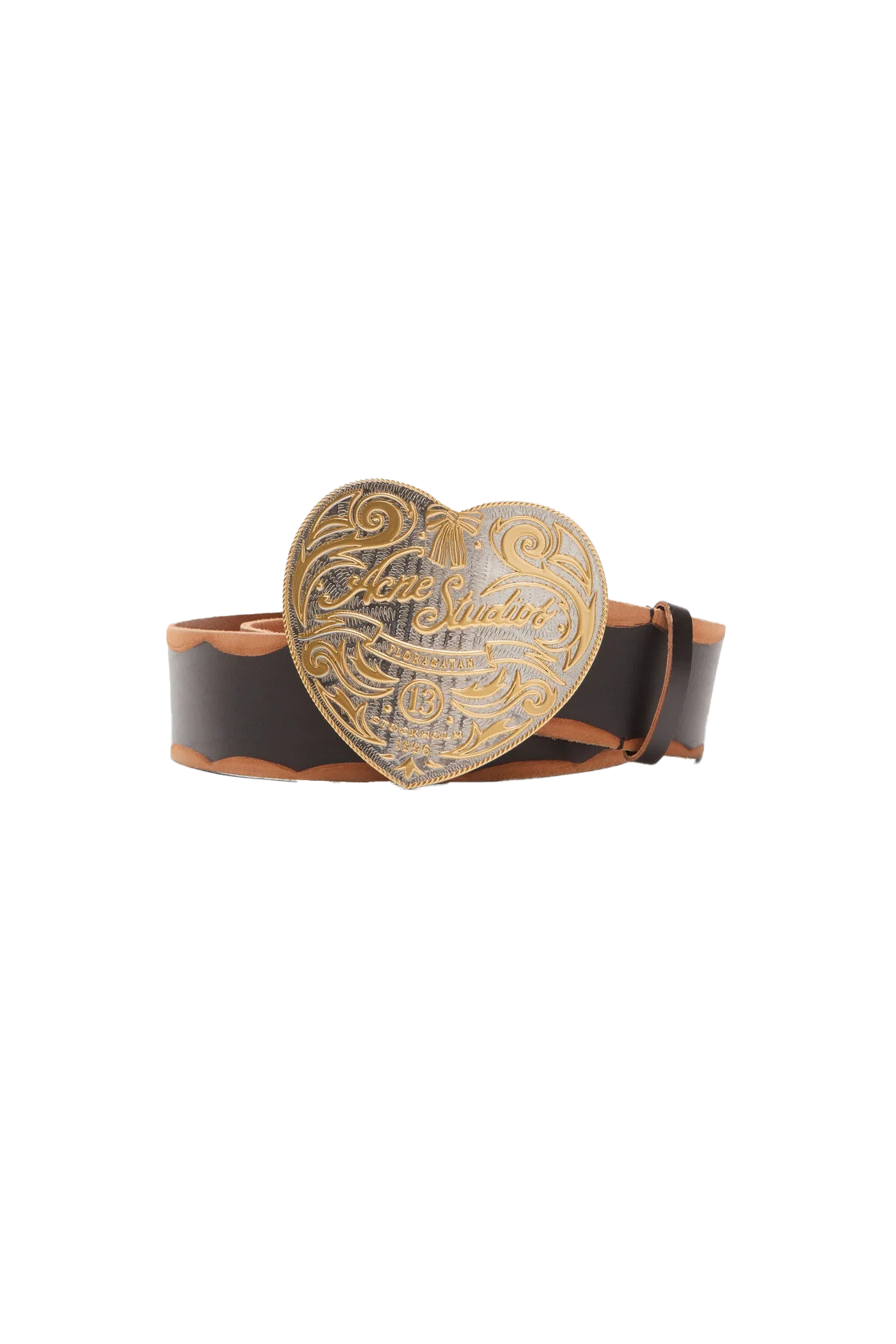 Acne Studios Heart Buckle Belt Black/Camel – ESSXNYC