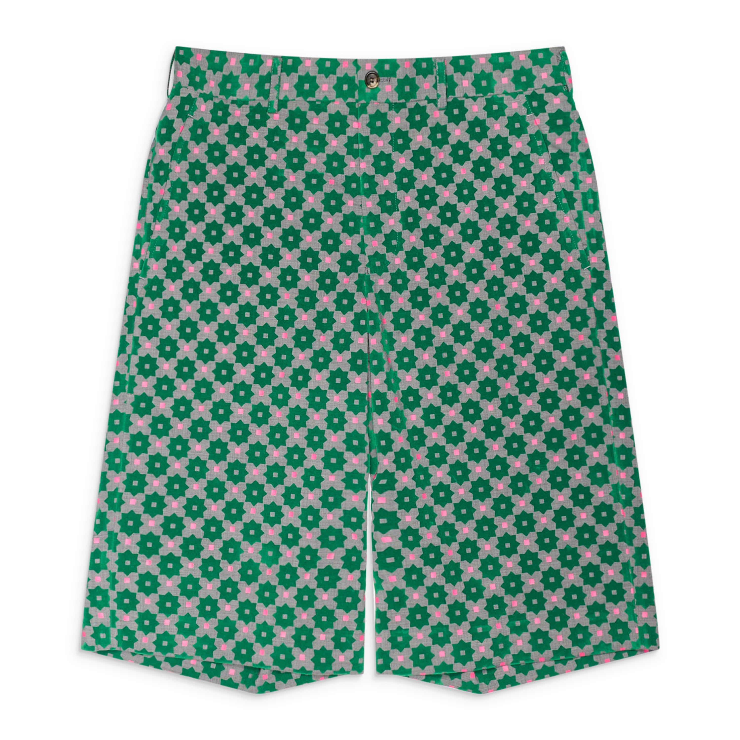 Comme Des Garcons Homme Plus Printed Shorts Multicolor