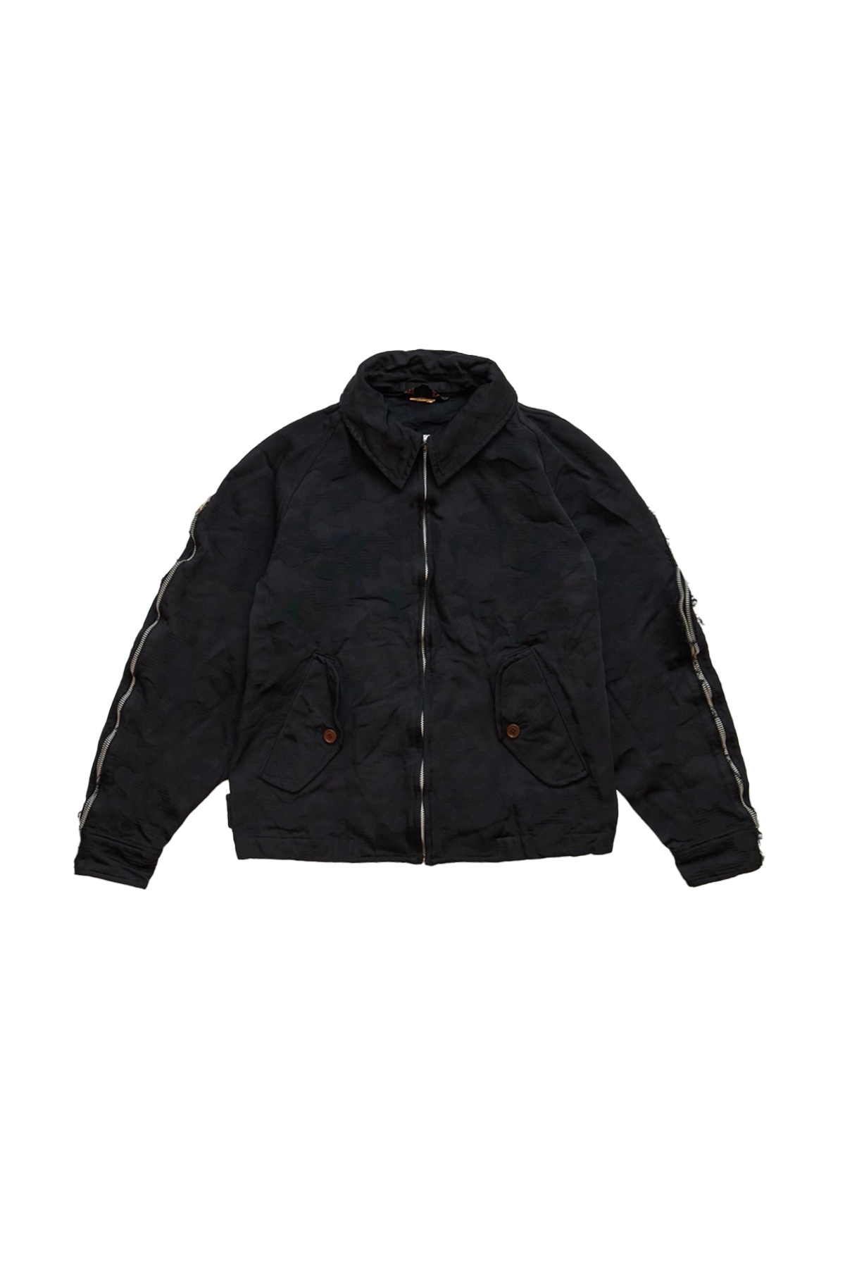 CDG Black Tonal Camo Jacket Black