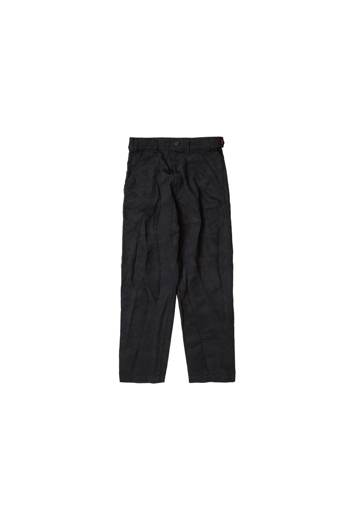 CDG Black Tonal Camo Pants Black