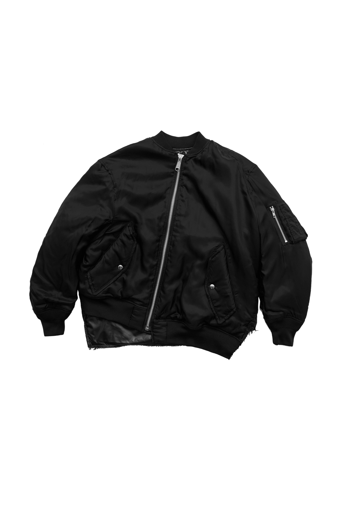 CDG Black Twisted Bomber Jacket Black