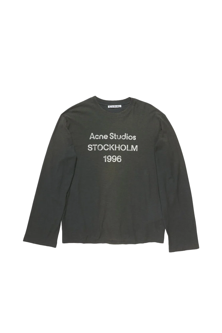 Acne Studios Logo Long Sleeve T-Shirt Black – ESSXNYC