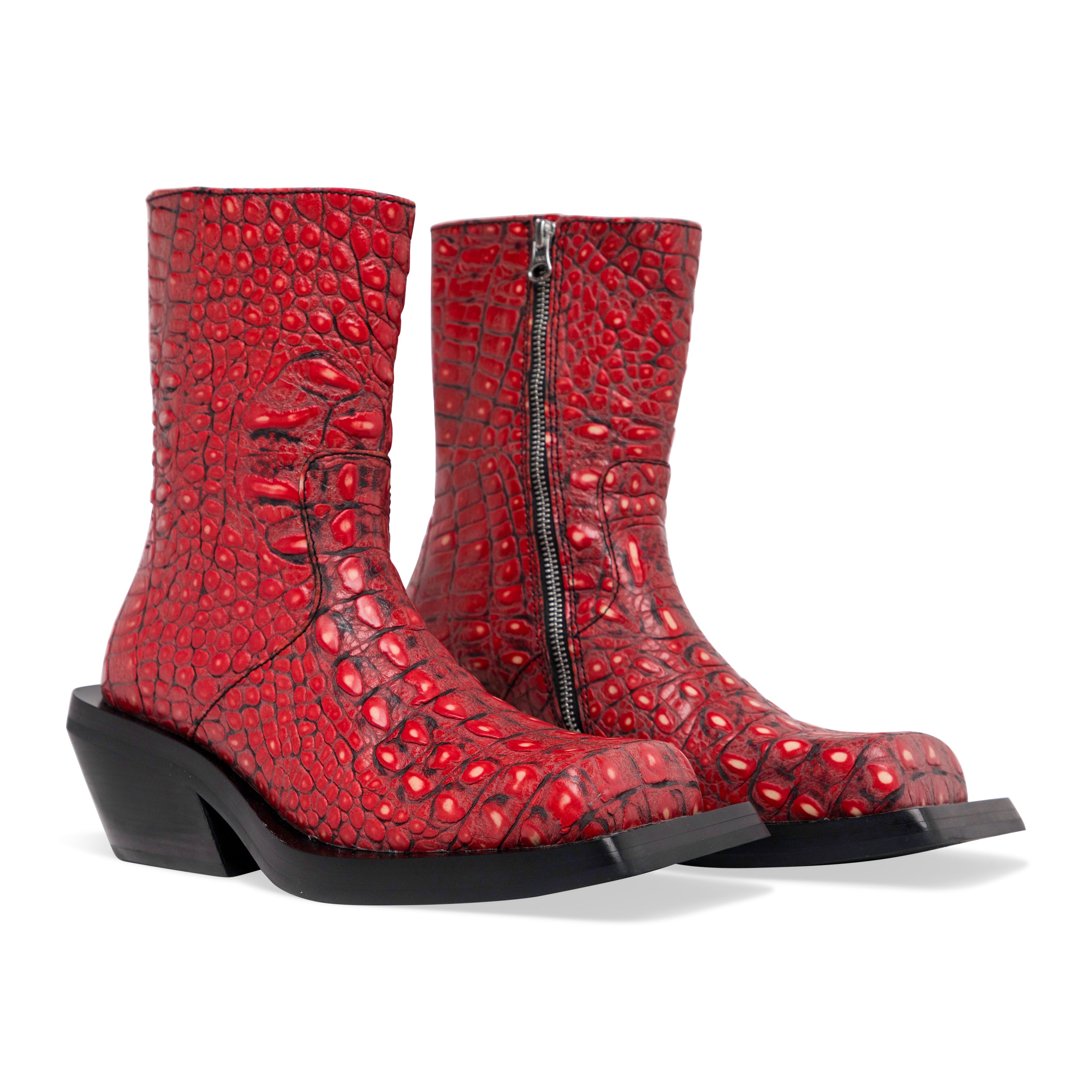 Camper Lab Quetal Boot Red front three quarter