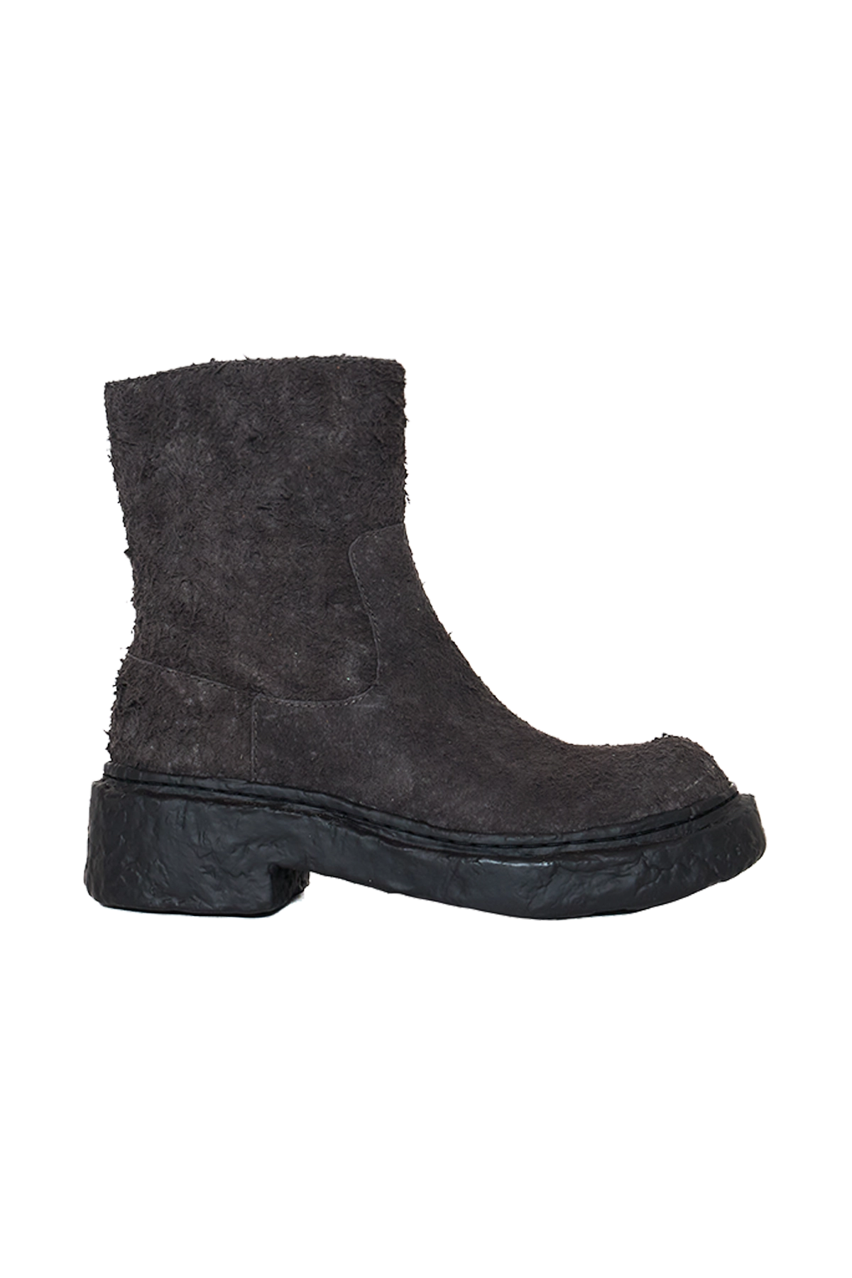 camper chelsea boots Camper Lab Vamonos Distressed Leather Zip Boots Grey – ESSXNYC