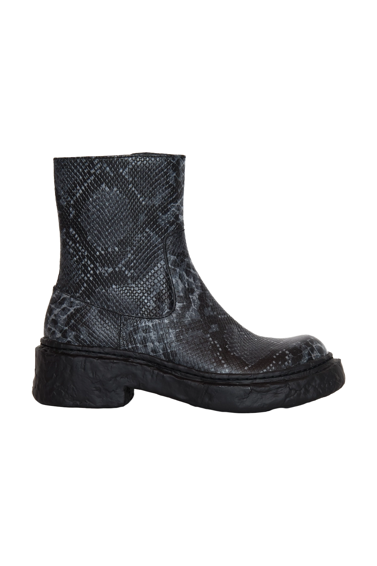 Camper Lab Vamonos Printed Python Boot Grey
