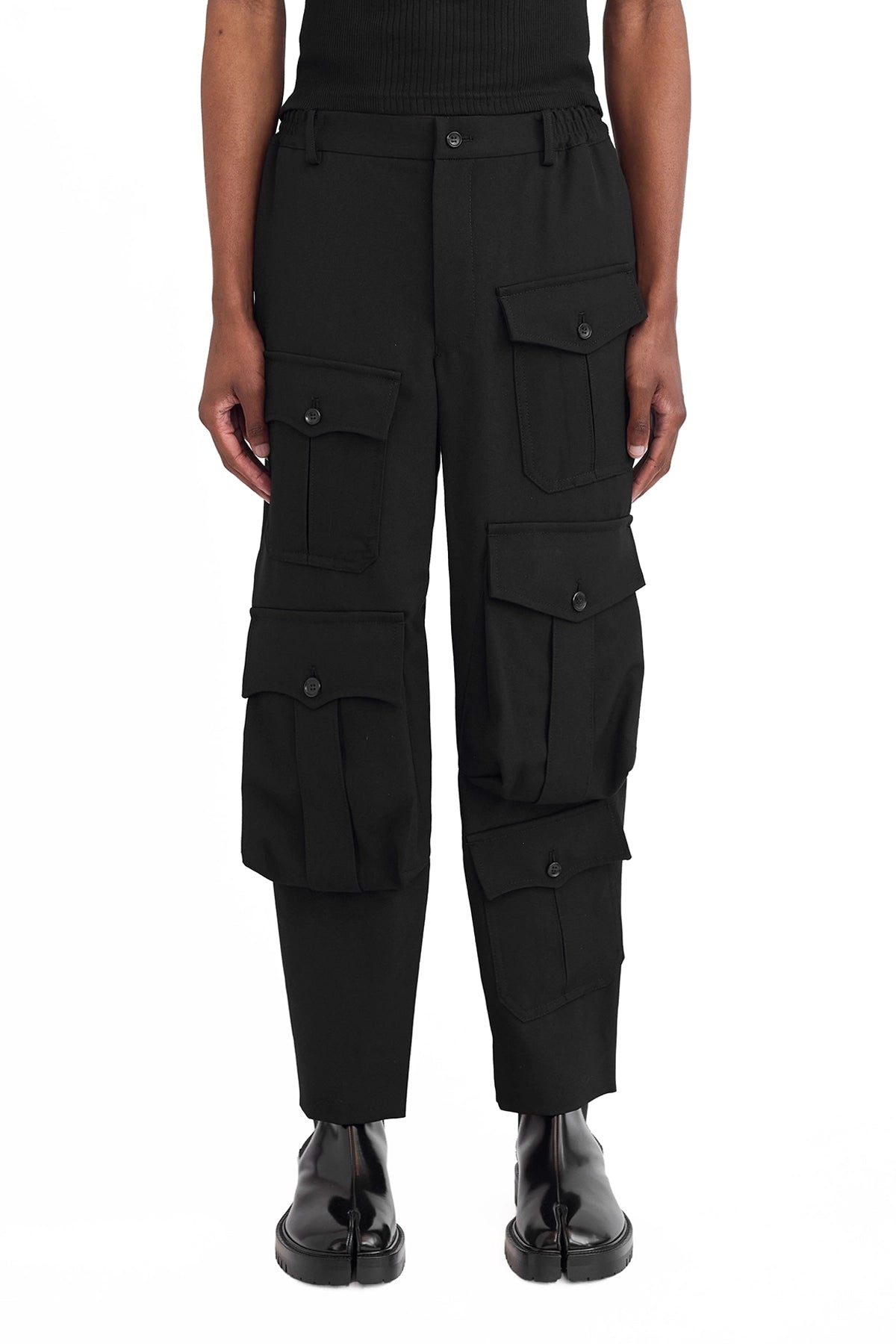 Cdg Homme Plus Trousers With Pockets Black