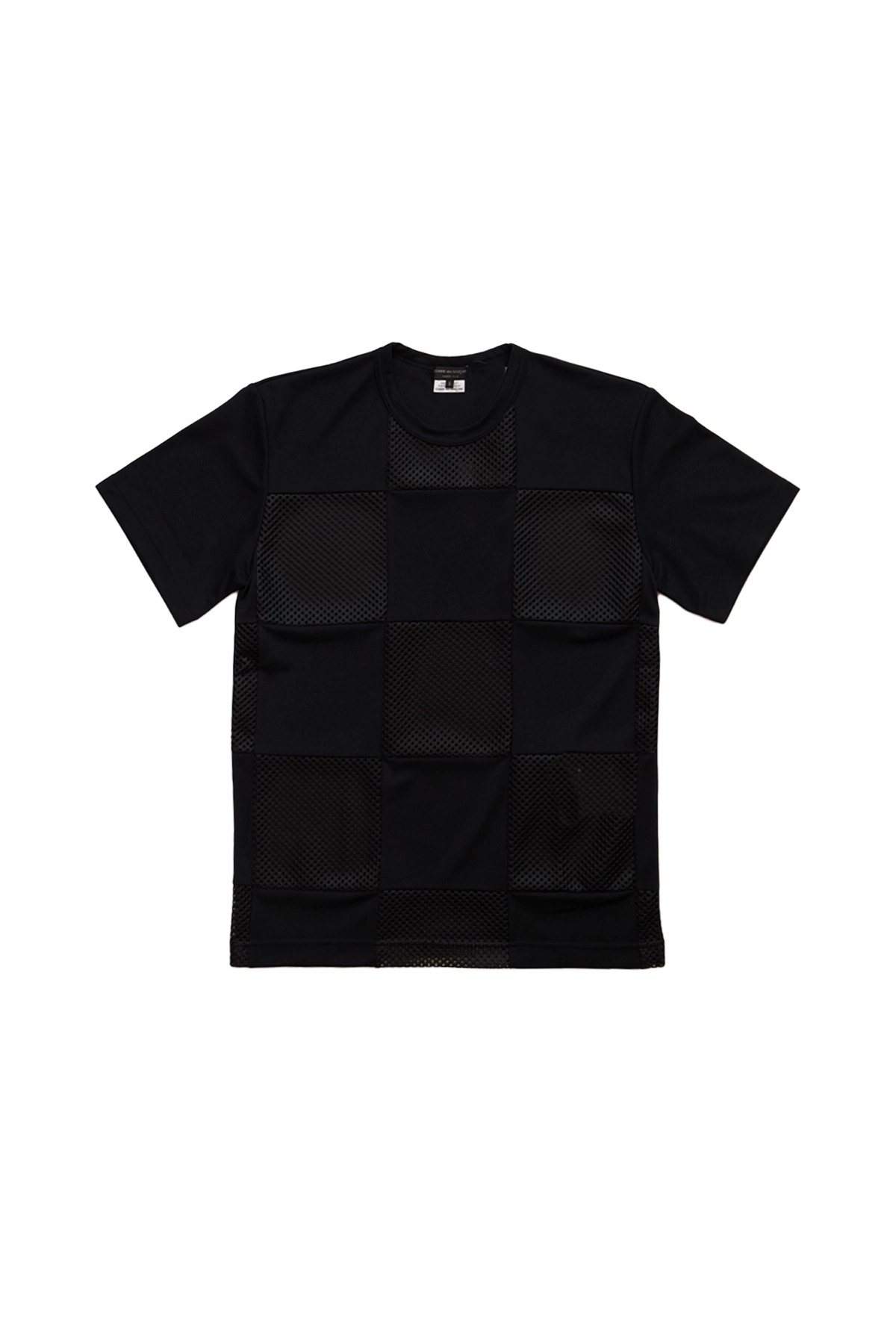 Comme Des Garcons Homme Plus Tee With Mesh Details Black