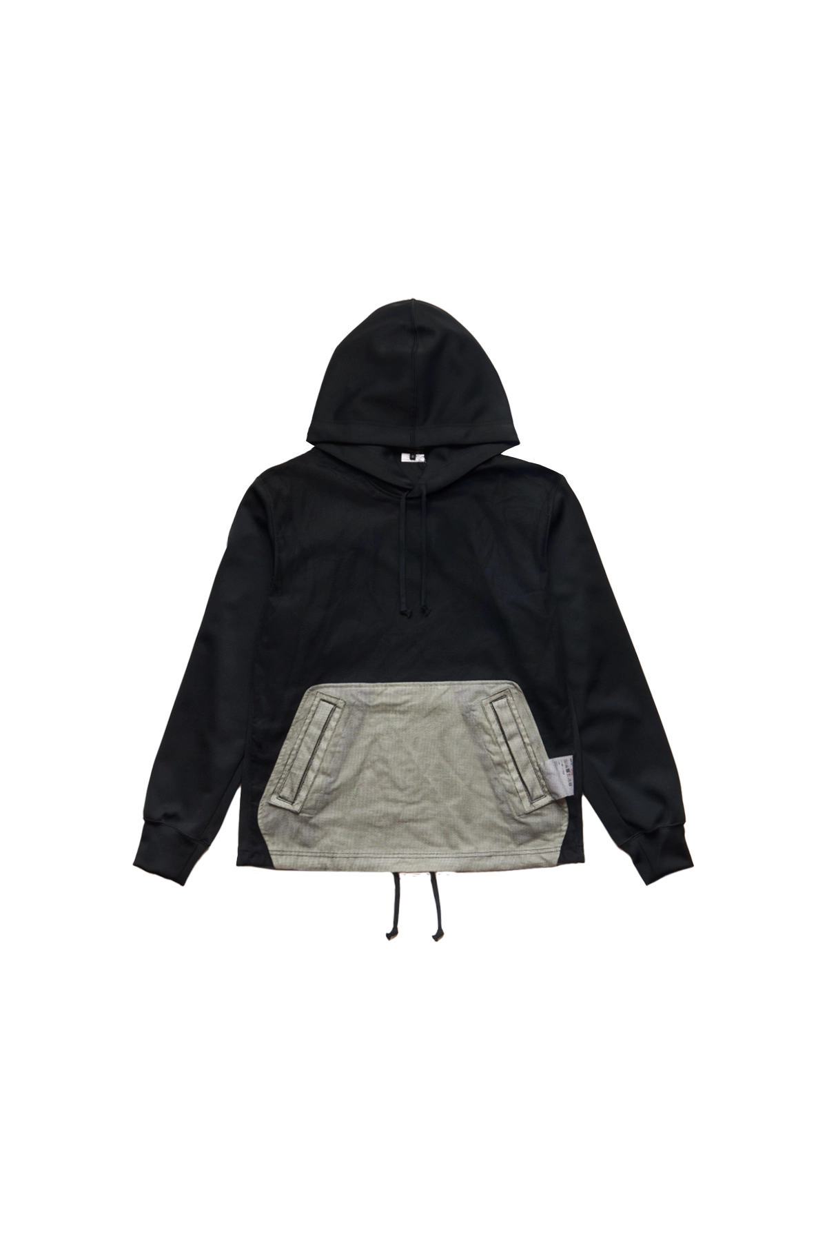 Comme Des Garcons Homme Plus Tulle Paneled Hoodie Black – ESSXNYC