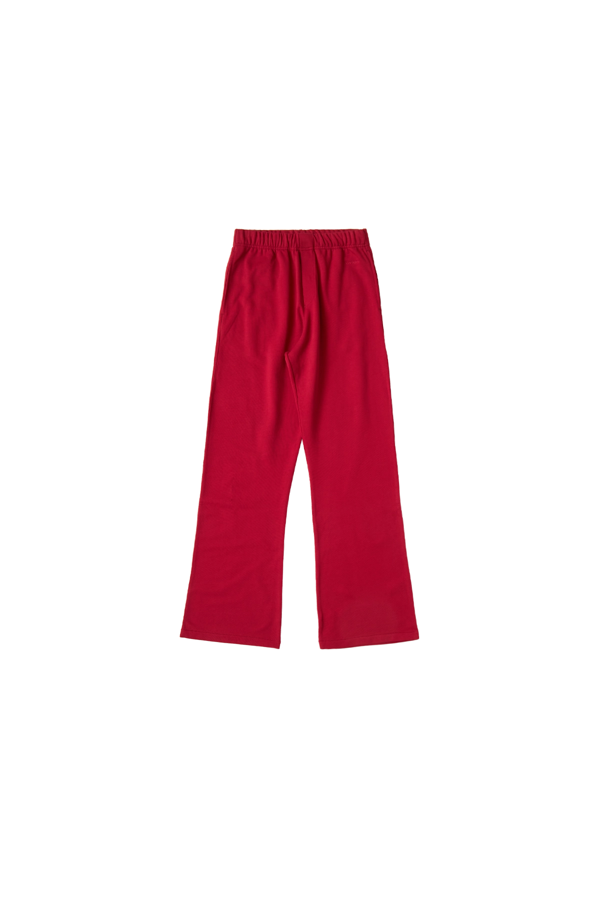 Courreges Embroidered Fleece Sweatpants Red