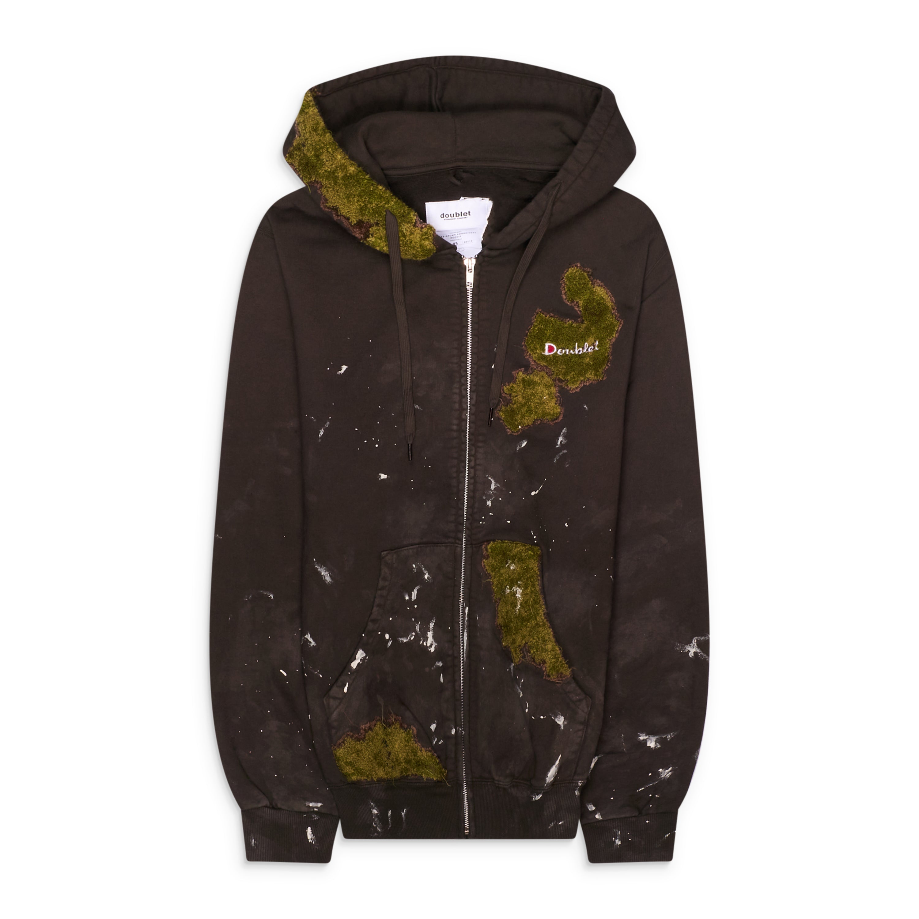 Doublet Moss-Grown Embroidery Hoodie Brown