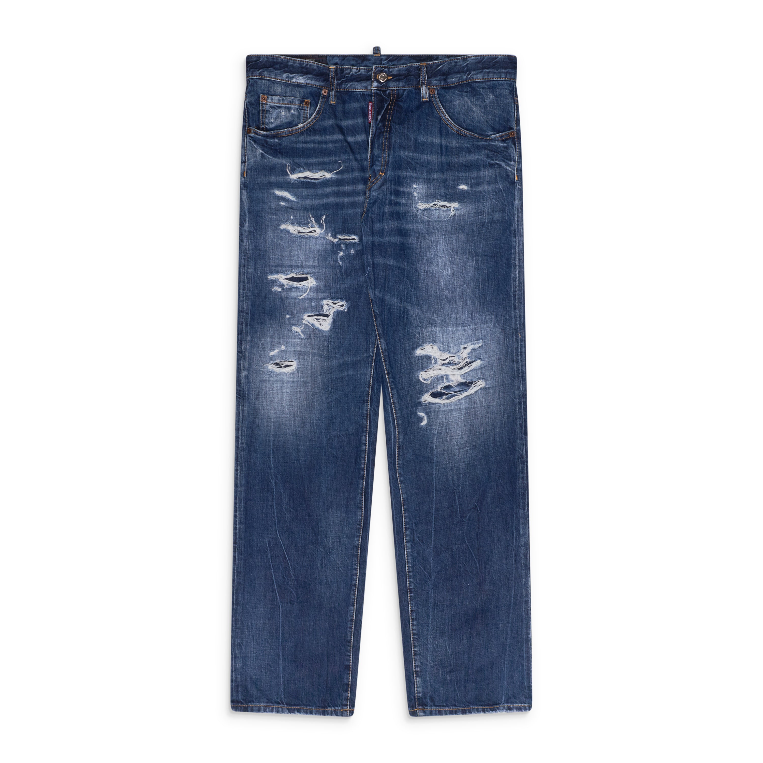 Dsquared2 Distressed 642 Fit Jeans Blue