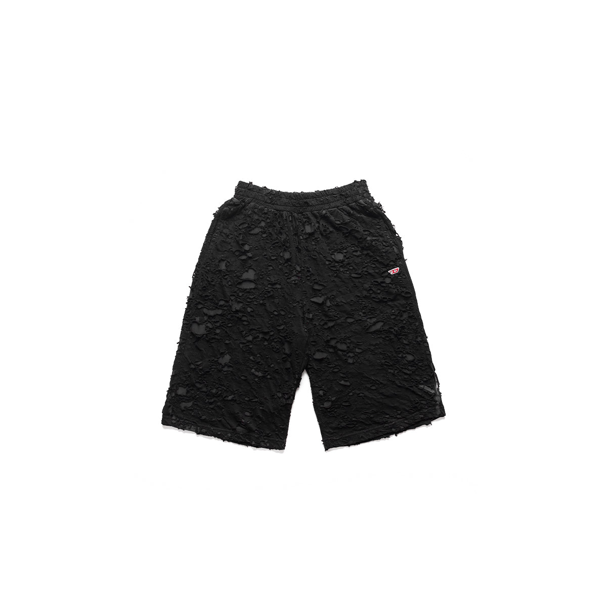Diesel Double Fabric Jacquard Camouflage Shorts Black 9523