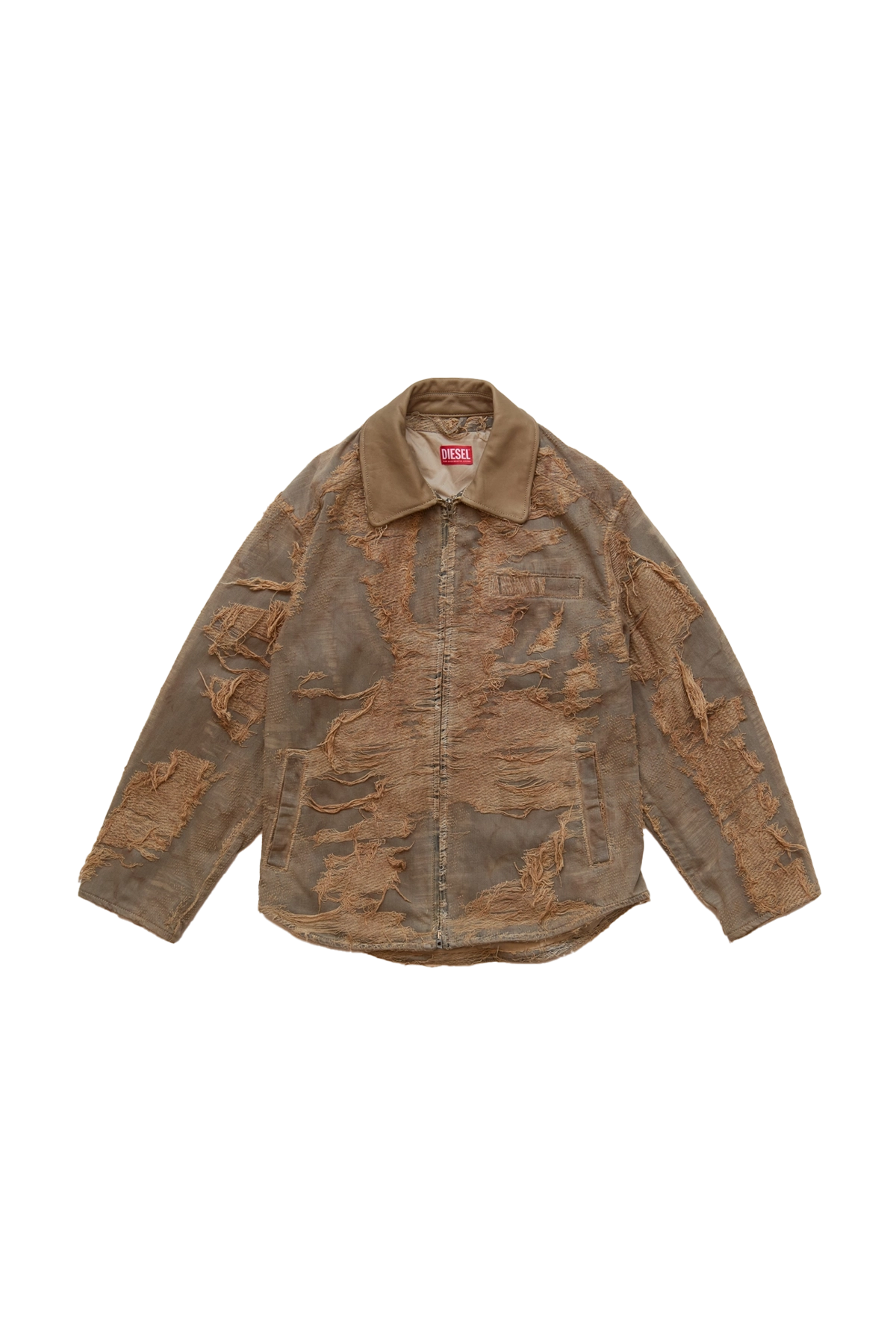 Diesel Distressed Jacket Beige
