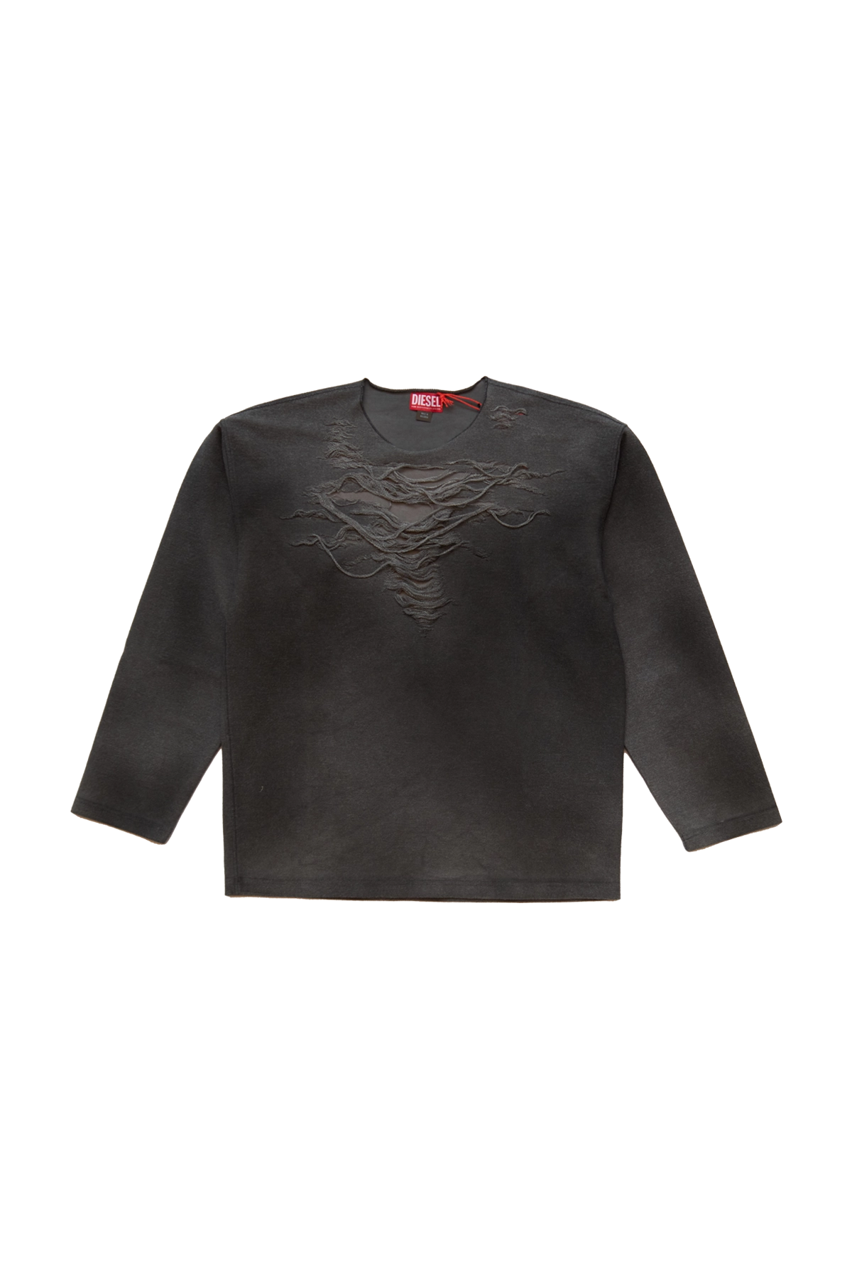 Diesel Distressed Sweatshirt Grey