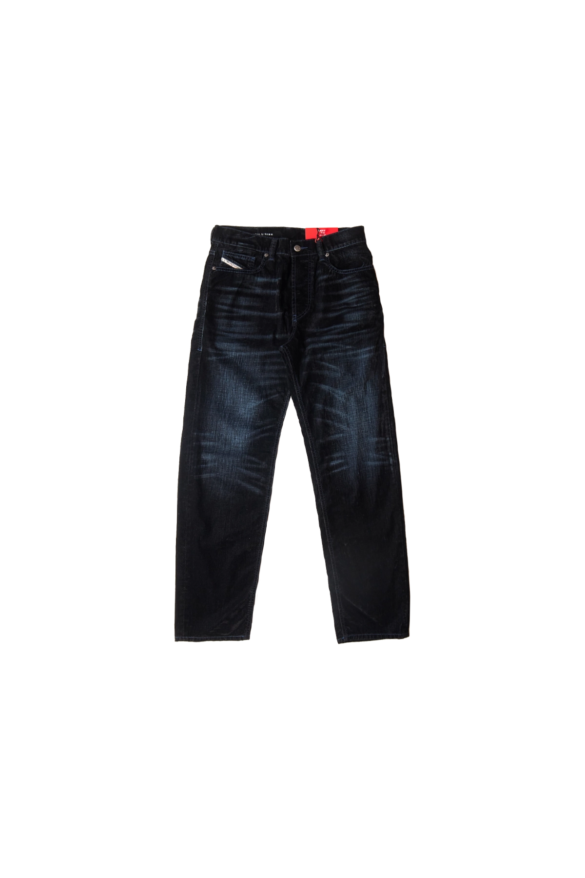 Diesel Loose Velvet Flocked Denim