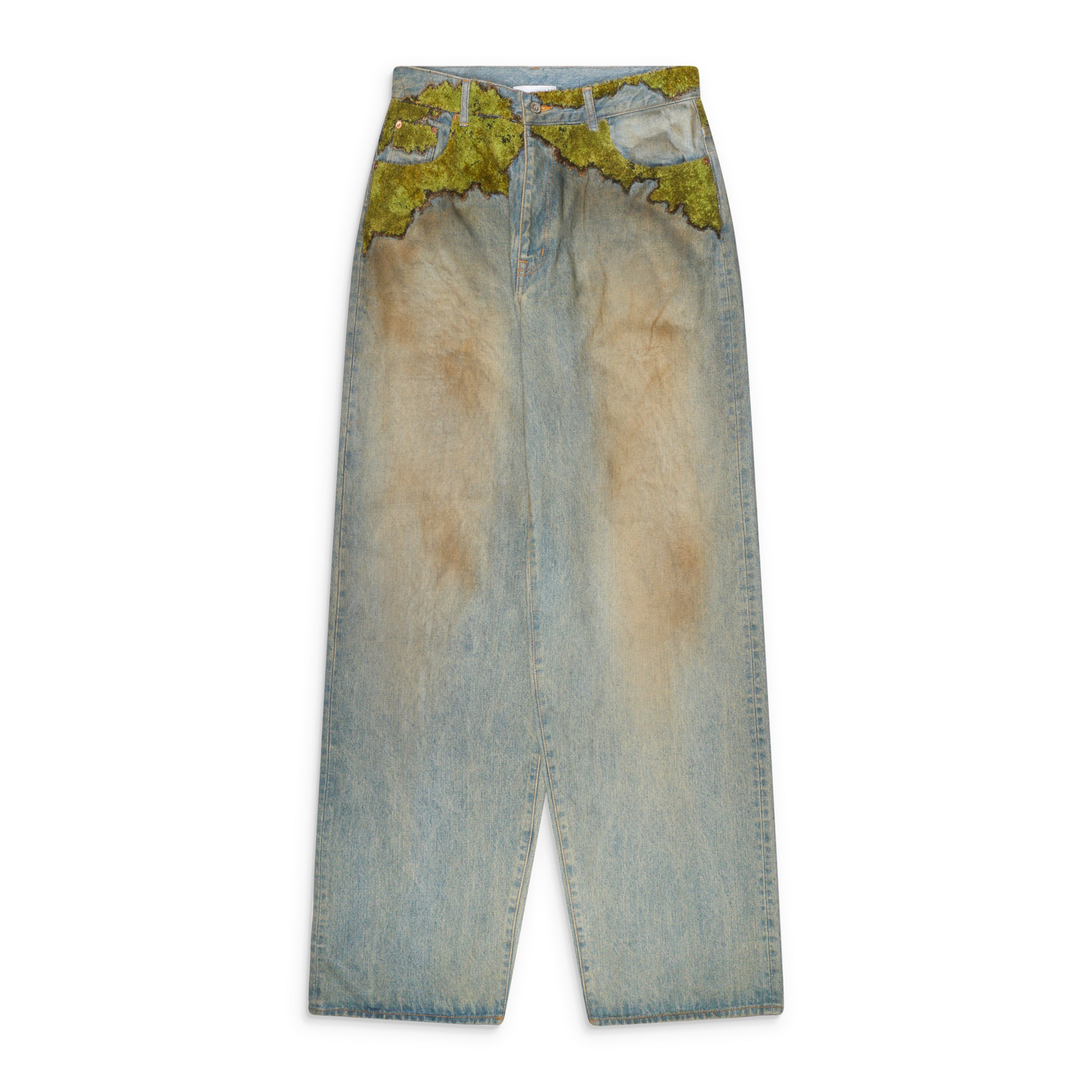 Doublet Moss-Grown Denim Pants Indigo