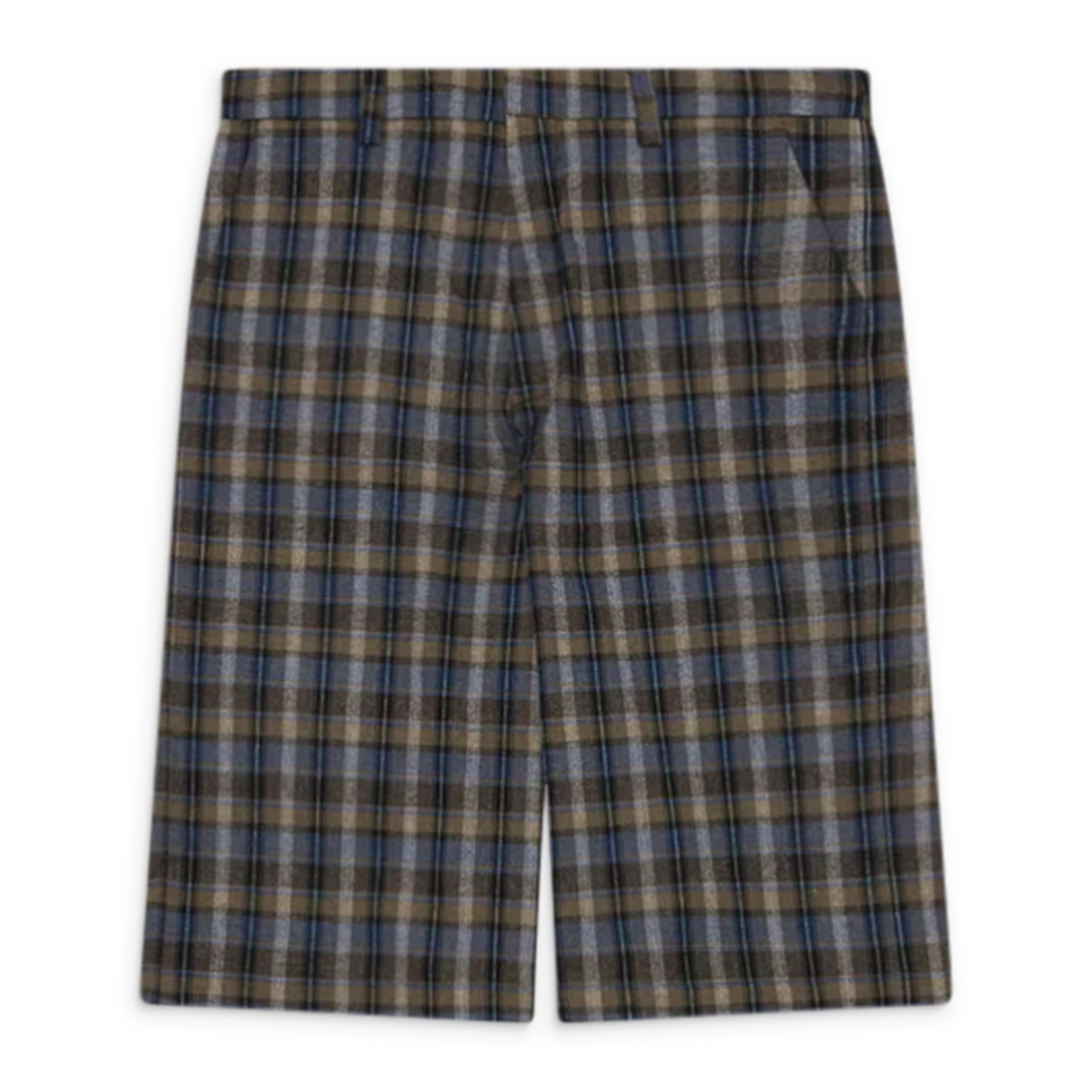 ERL Check Shorts Grey