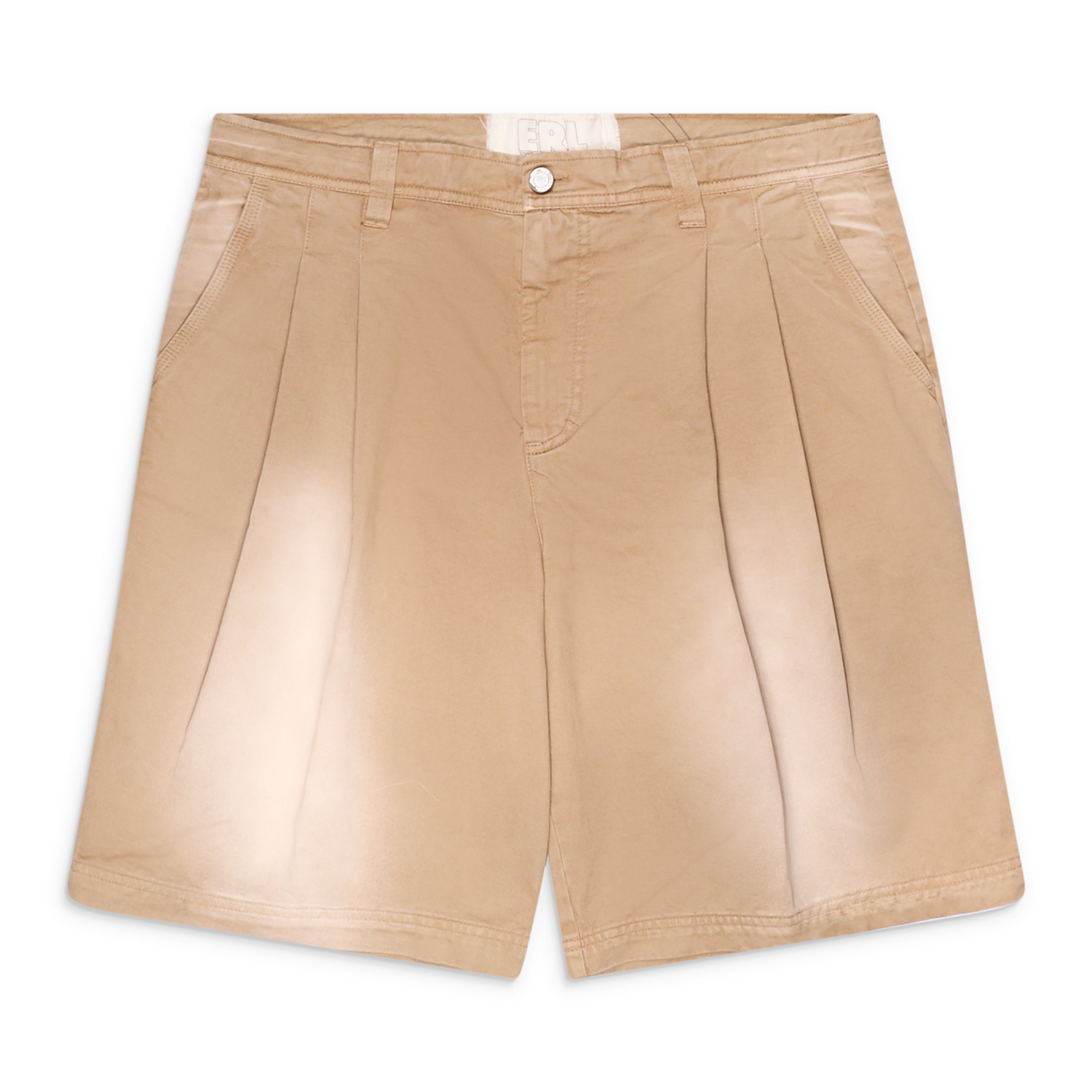 ERL Pleated Chino Shorts Beige