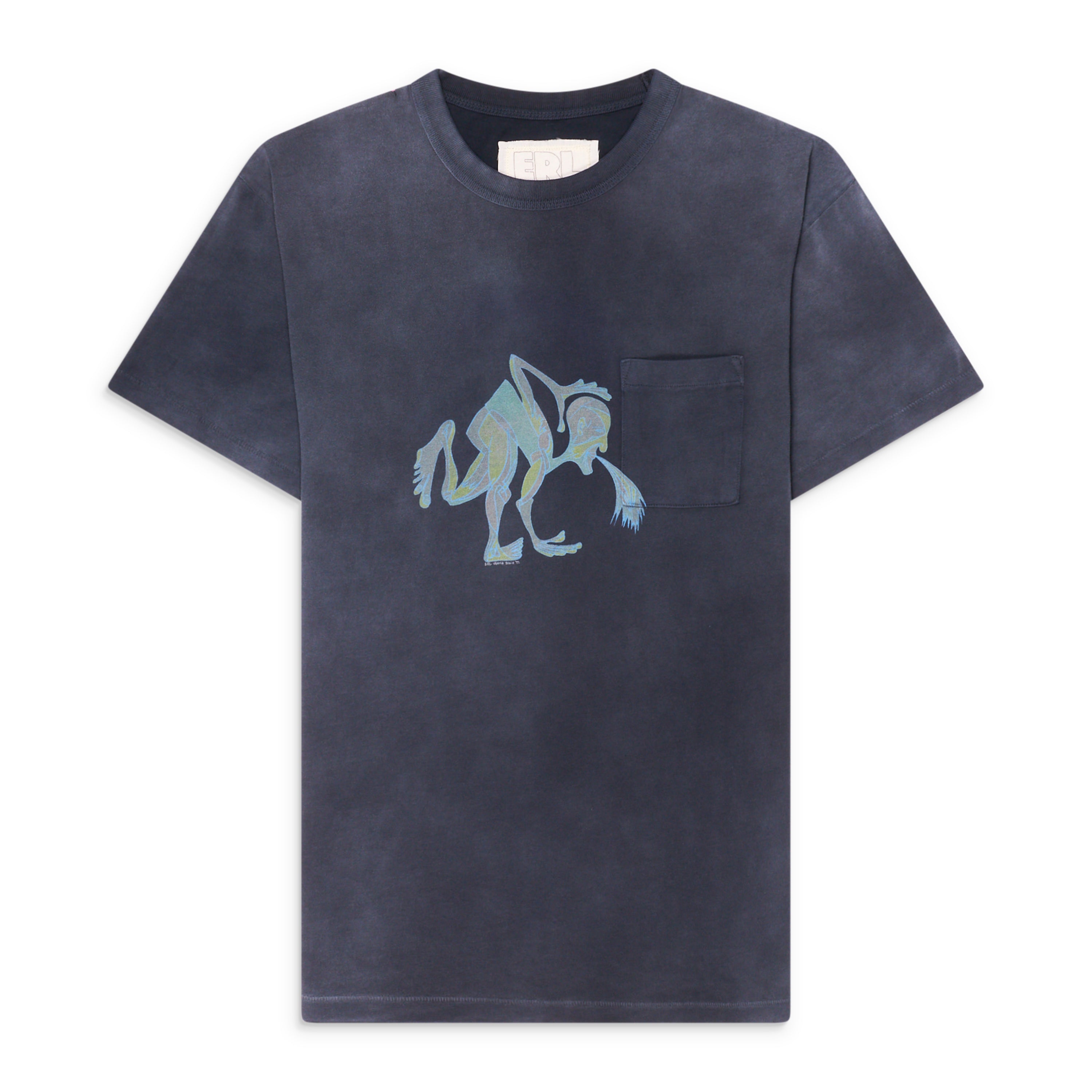 ERL Puke T-Shirt Blue