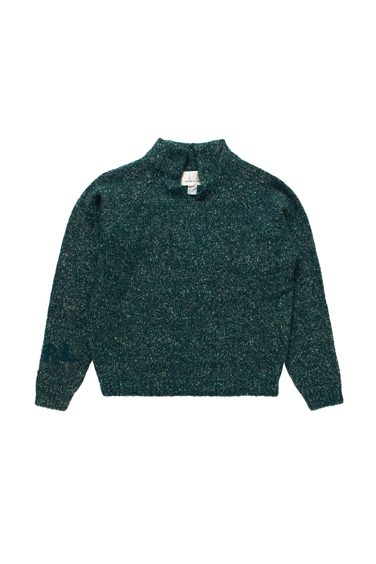 ERL Slit Neck Alpaca Sweater Dark Green