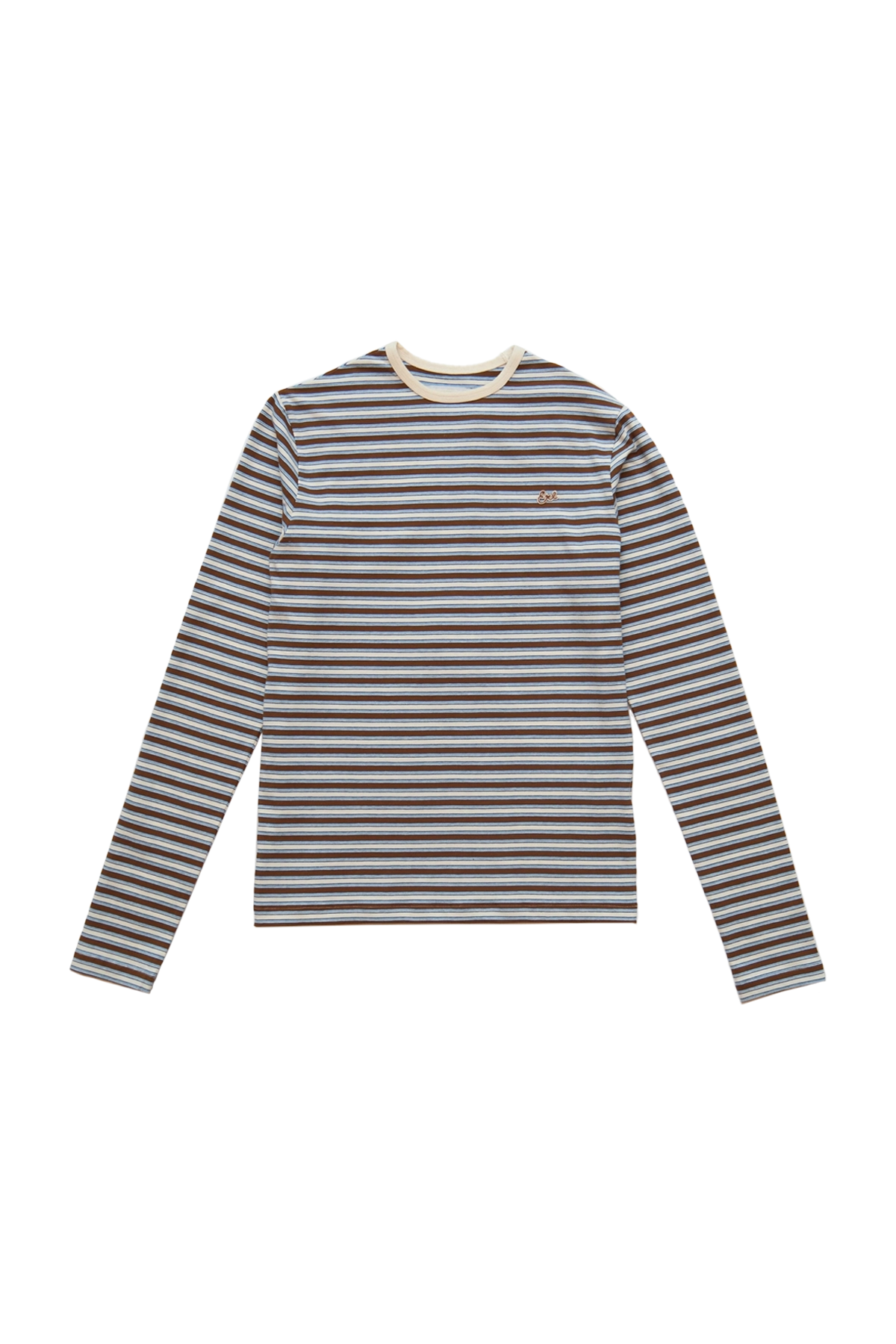 ERL Striped Long Sleeve T-Shirt Brown