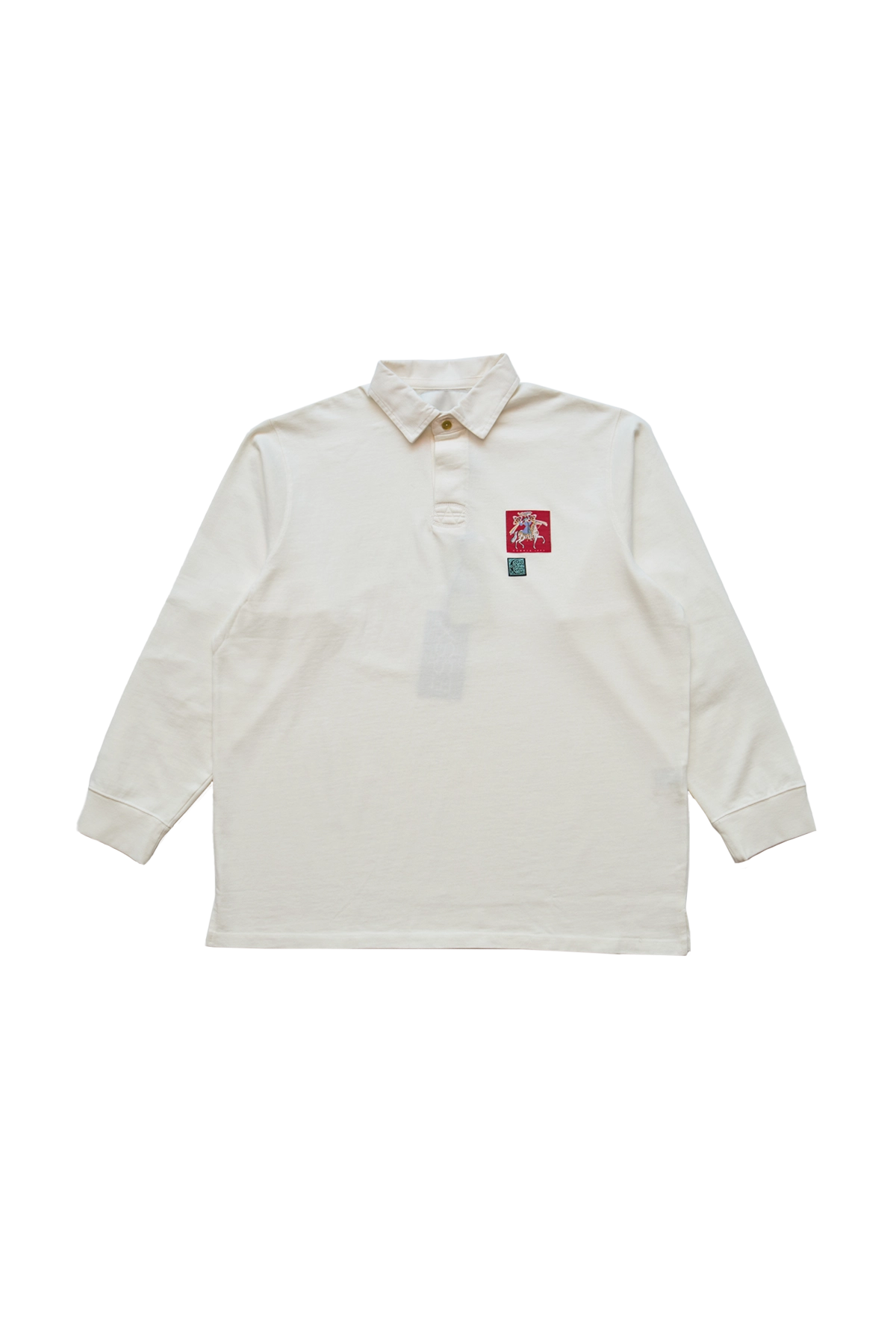 Conner Ives Oversized Rugby Shirt White