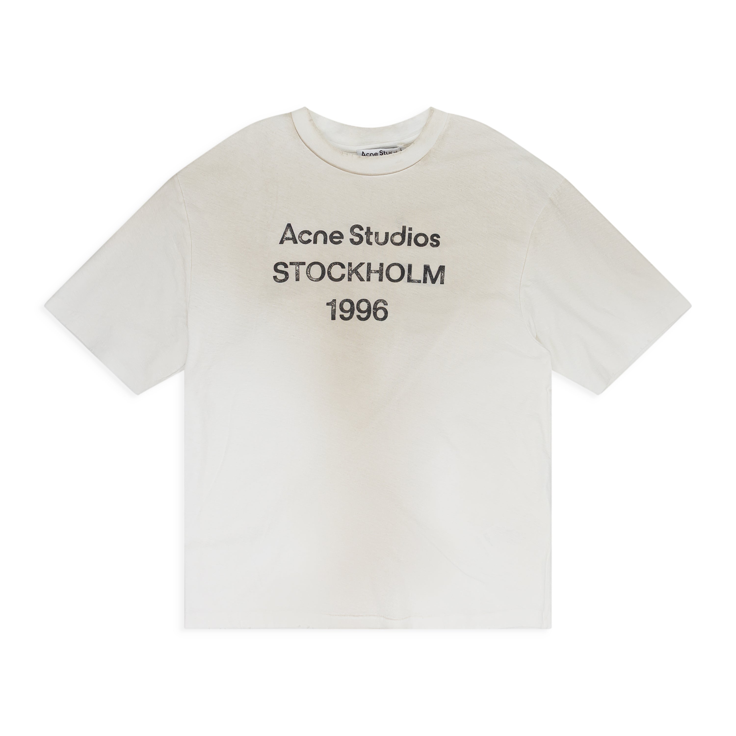 Acne Studios Short Sleeve Logo T-Shirt Dusty White