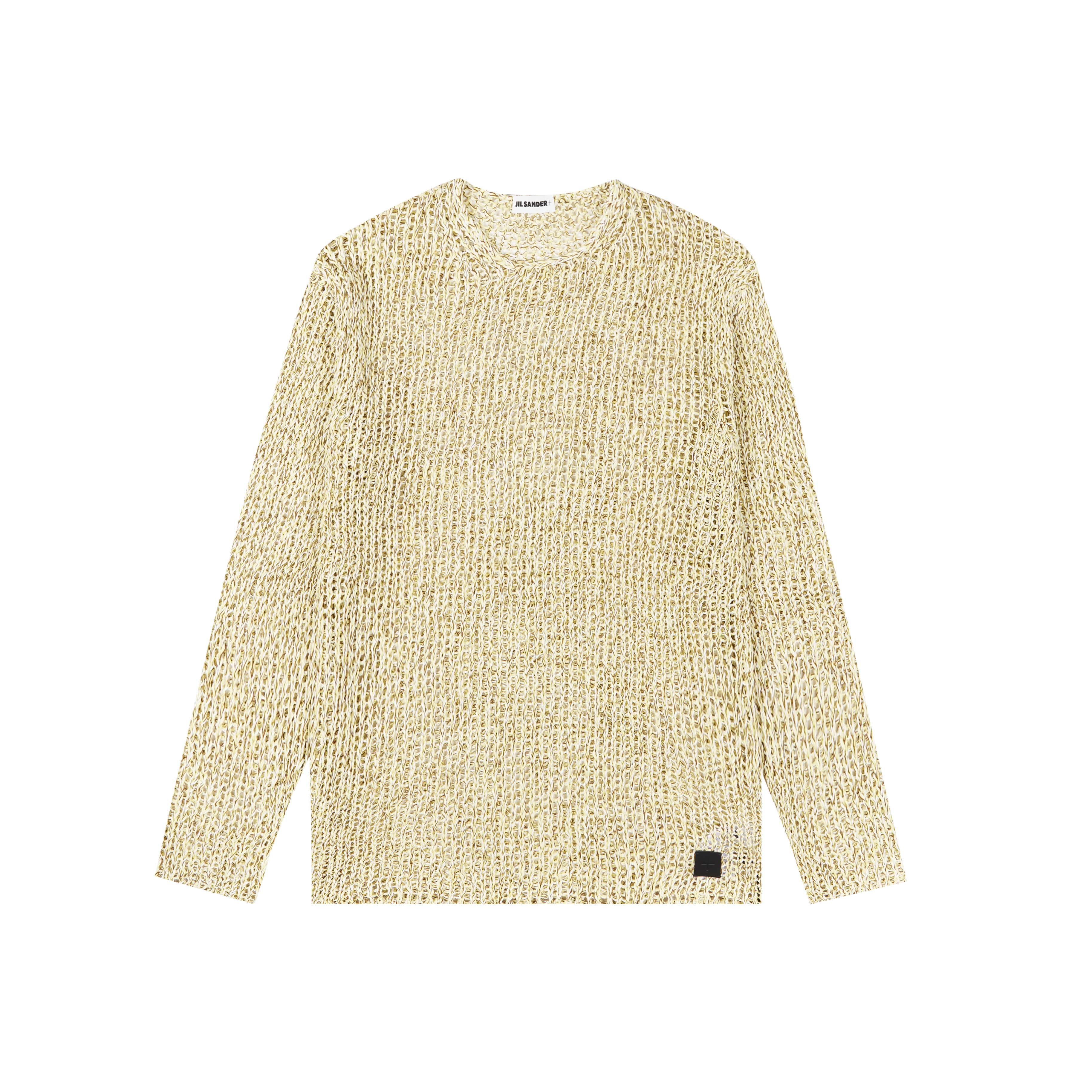 Jil Sander+ Open Knit Crewneck Sweater Sweaters Yellow 5575