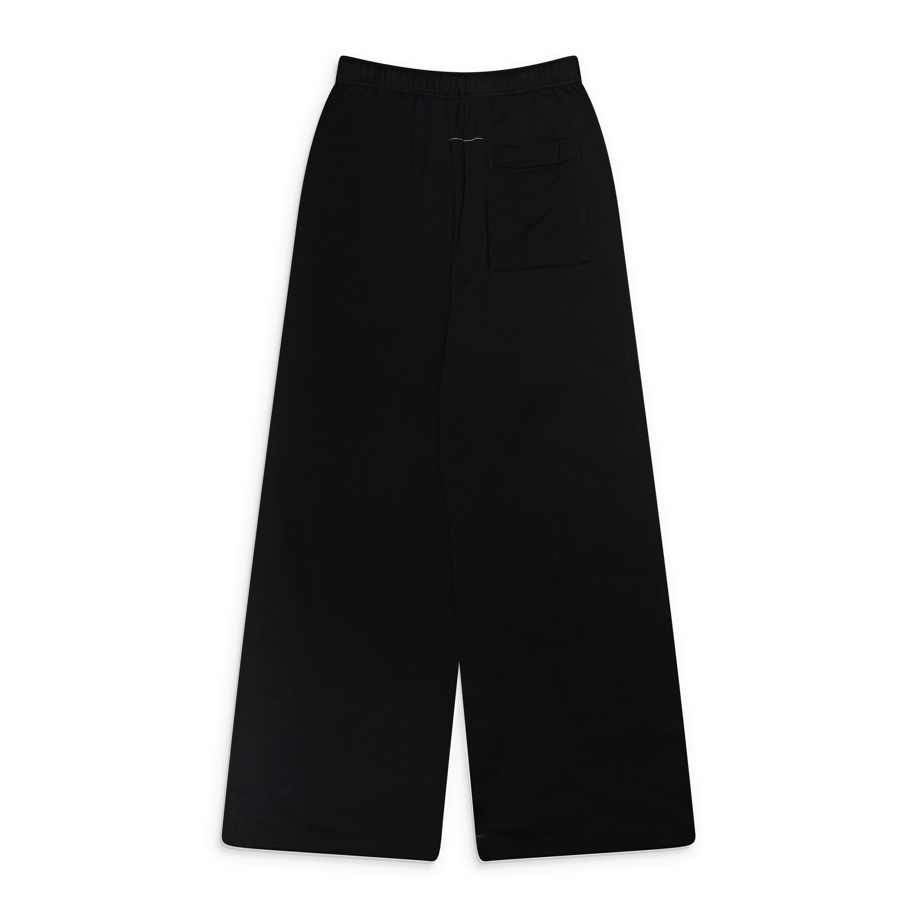 MM6 Maison Margiela Wide Leg Sweatpants With Labels Black — view 2