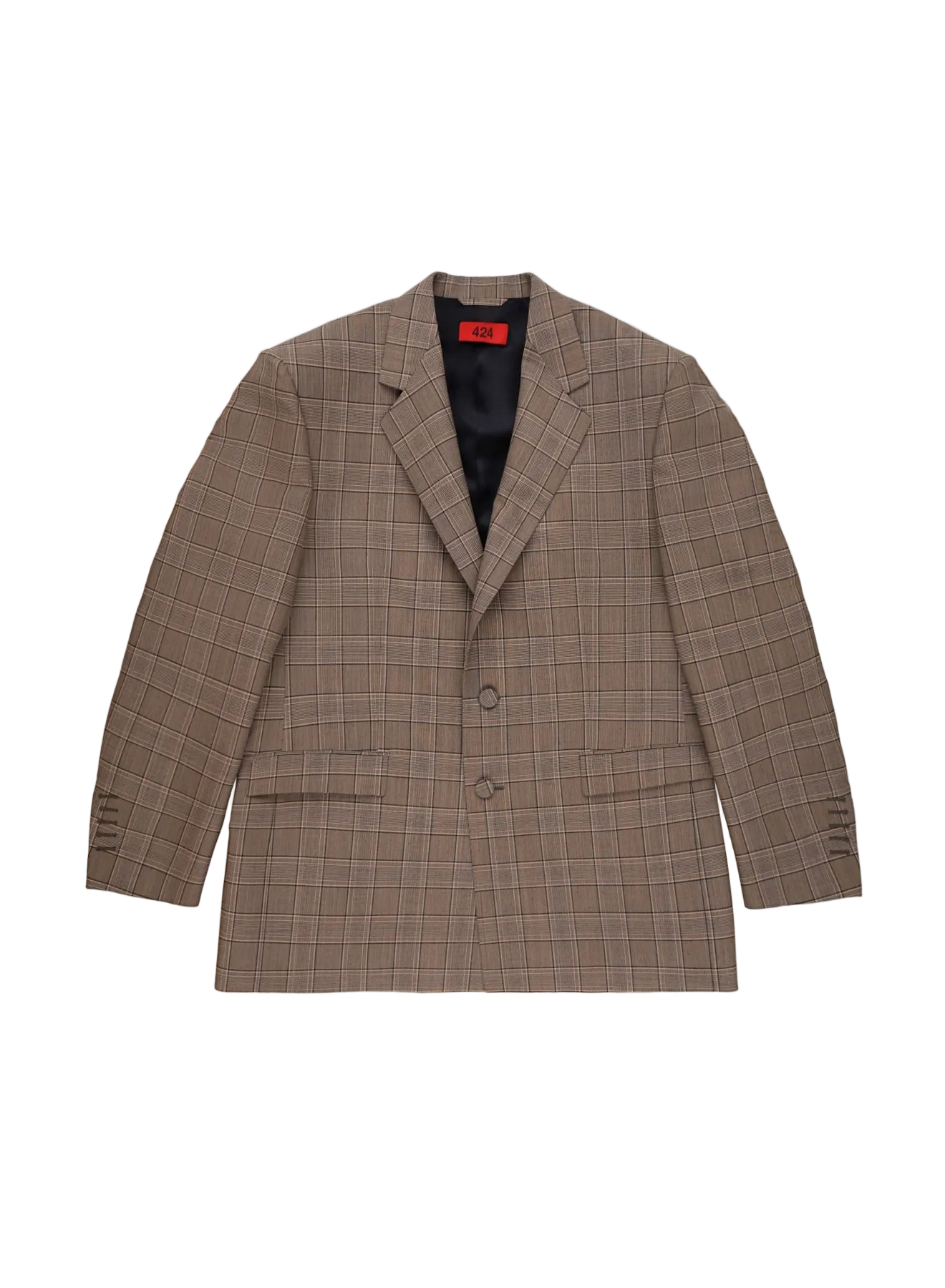 424 Over Jacket Brown Check