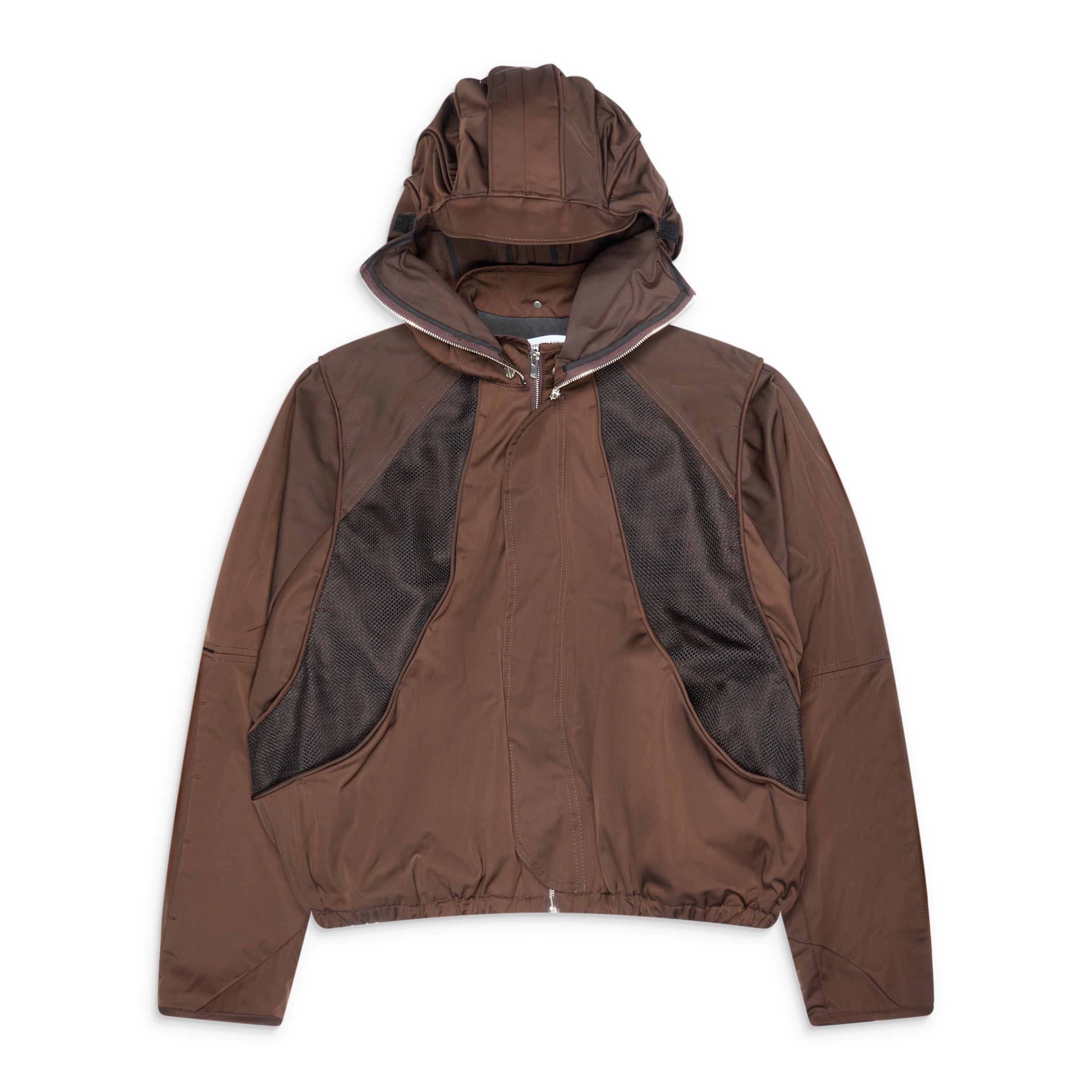 FFFPostalservice Parachute Hooded Jacket (Gen 2) Brown