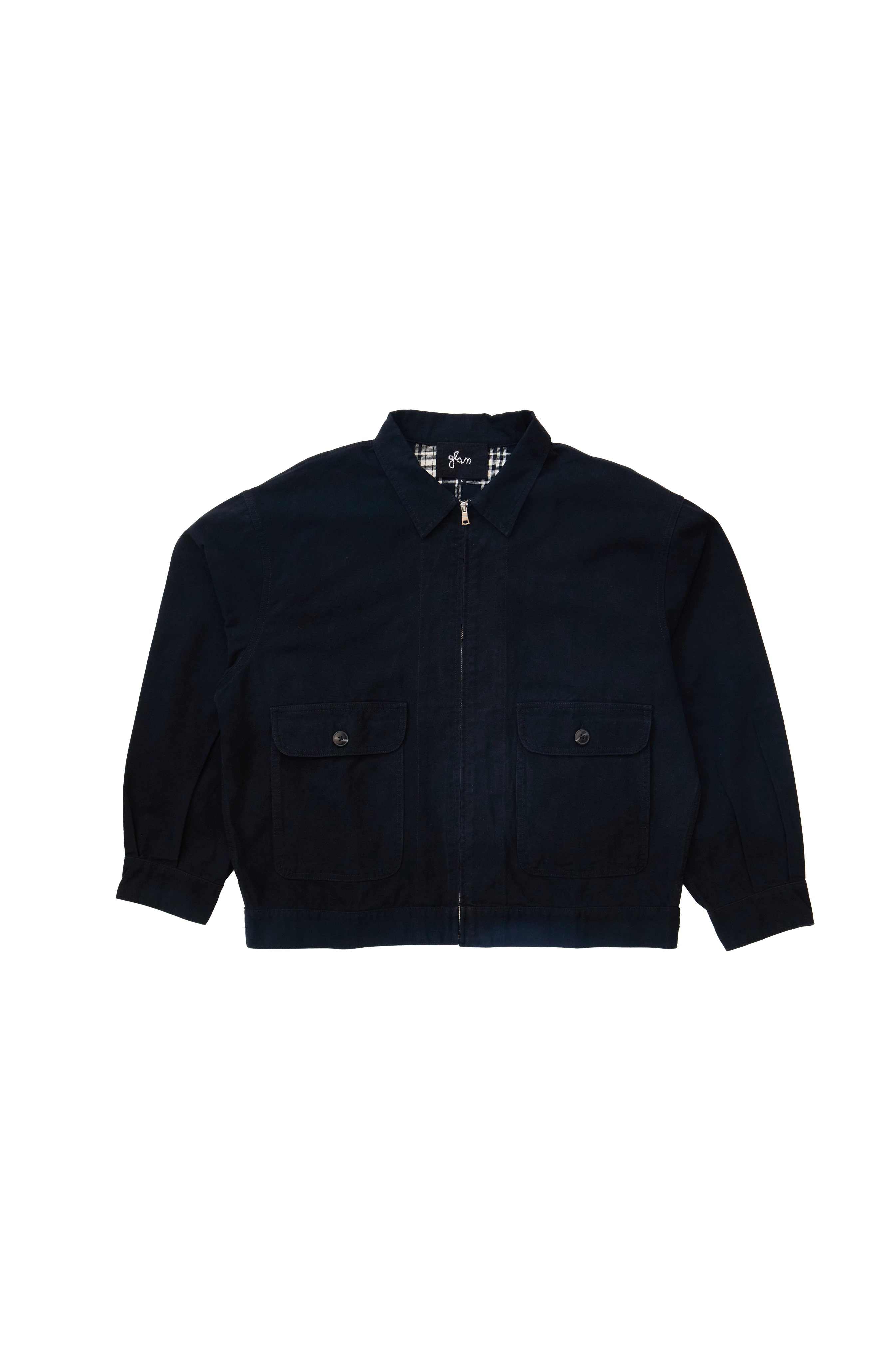 Glass Cypress Black Canvas Jacket Black