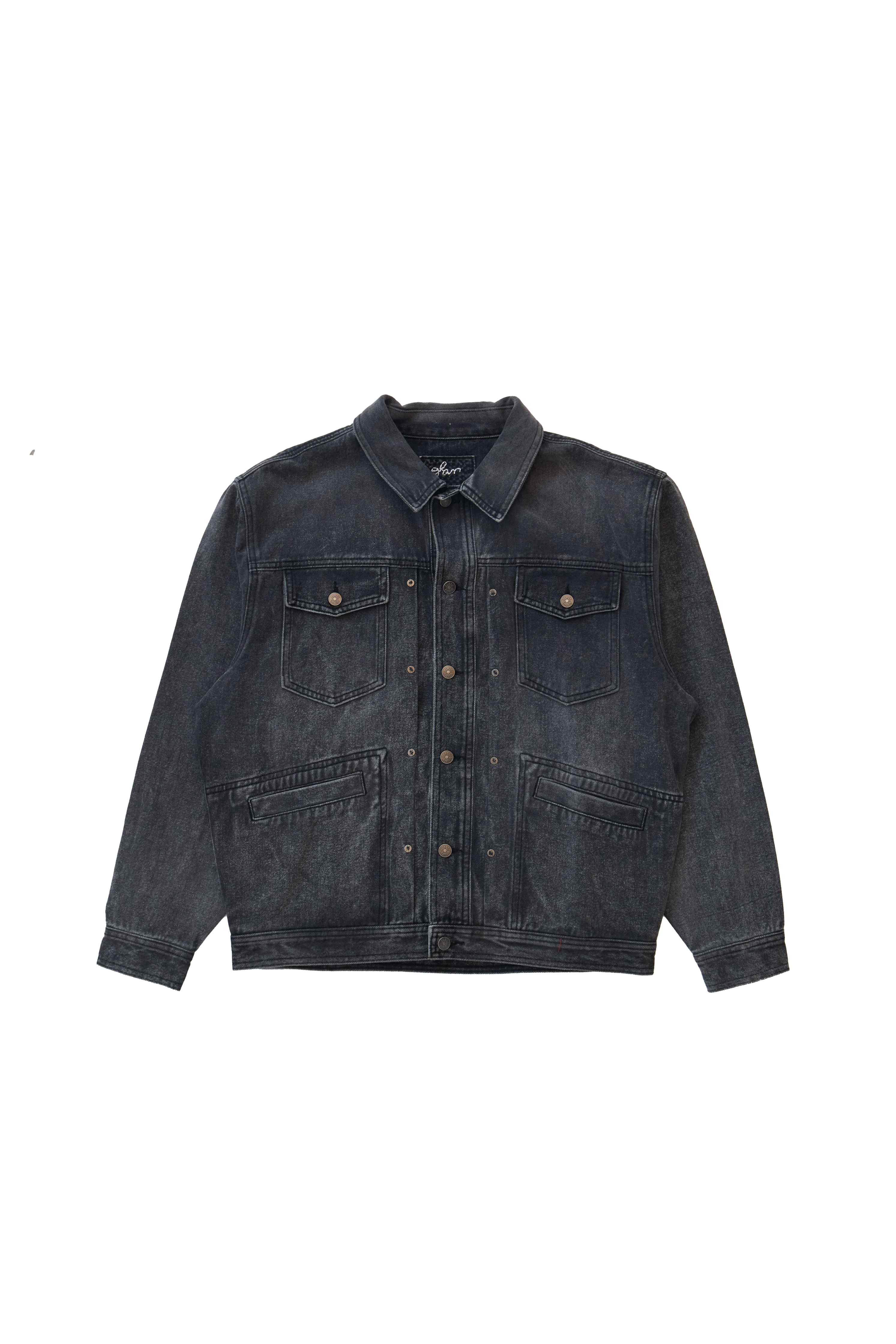 Glass Cypress Black Denim Jacket Black