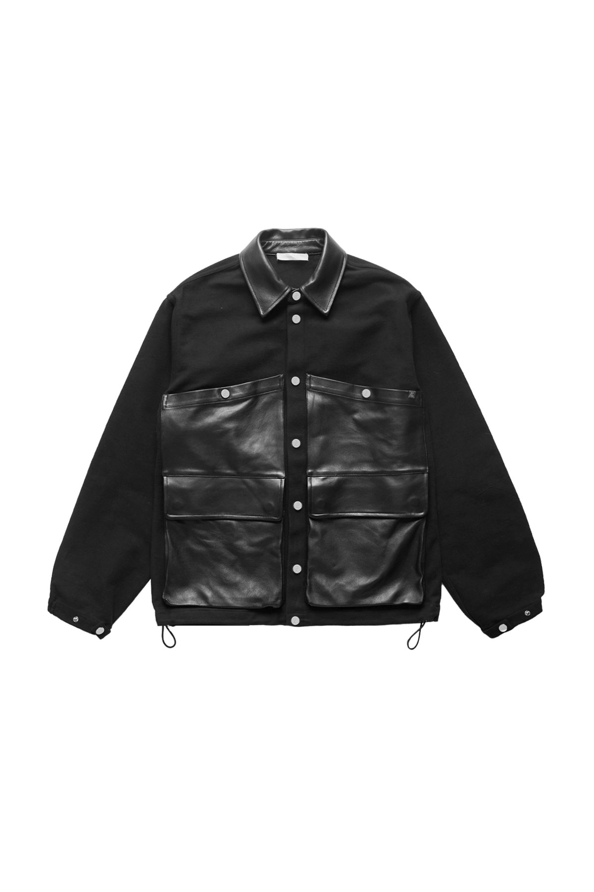 Helmut Lang Hunting Jacket With Leather Details Black