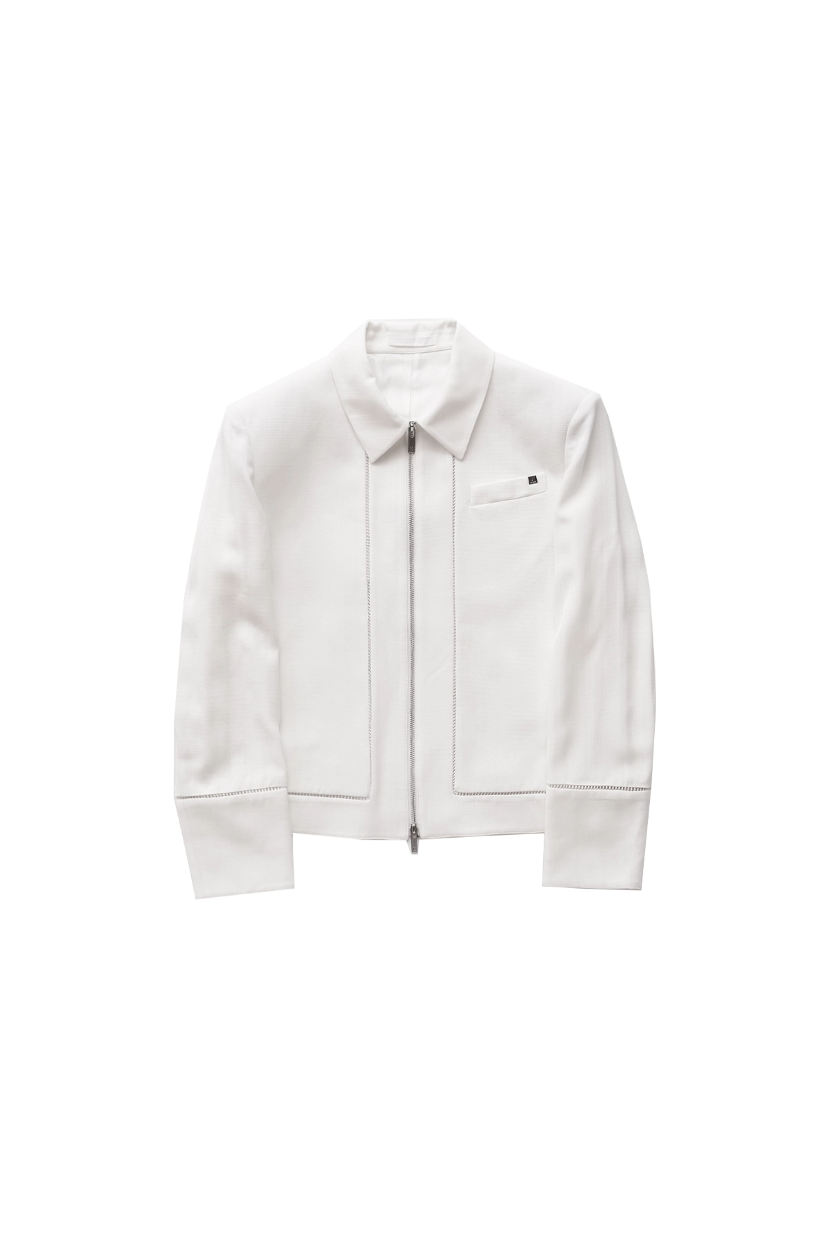 Helmut Lang Zip Soft Jacket Antique White