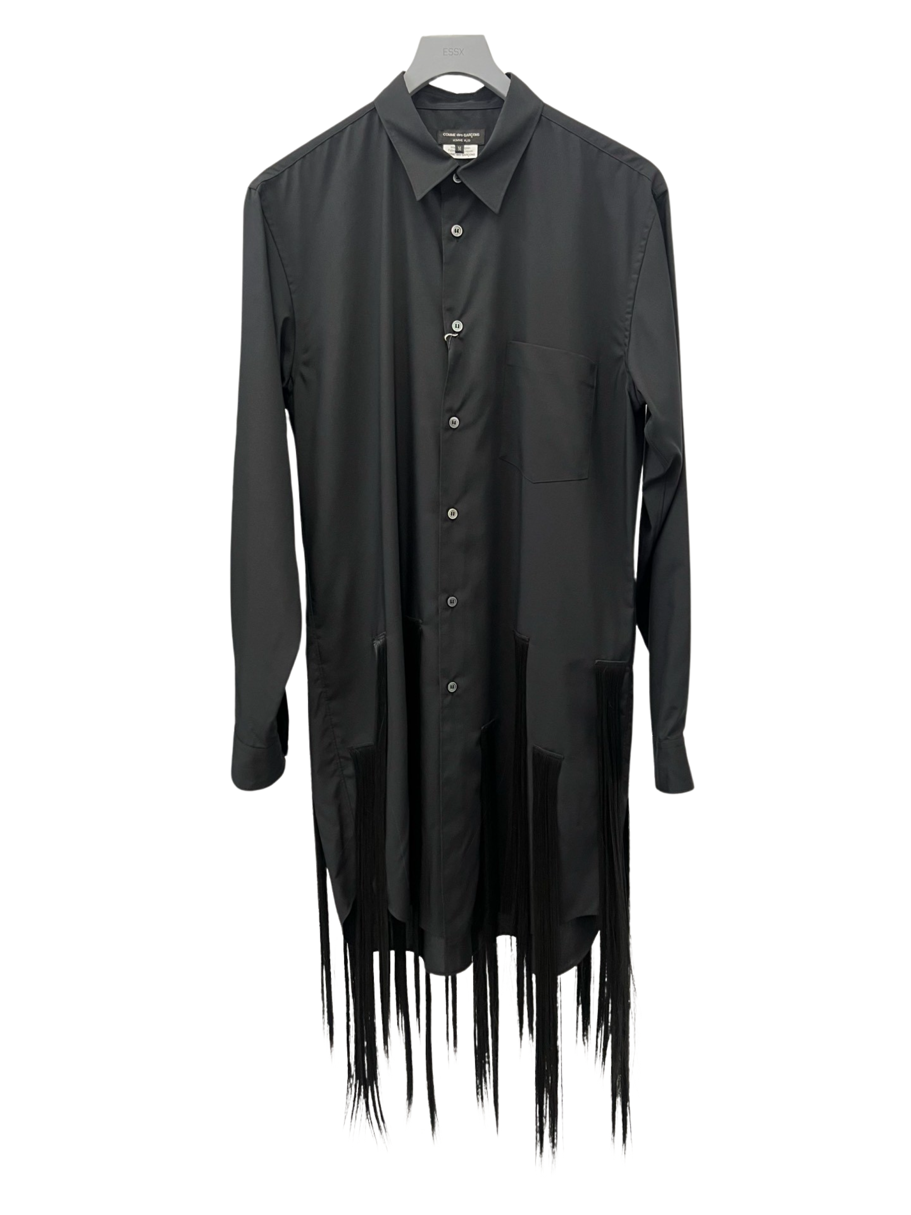 COMME DES GARCONS HOMME PLUS Oversize Long Sleeve Shirt With Appliques Black 6990