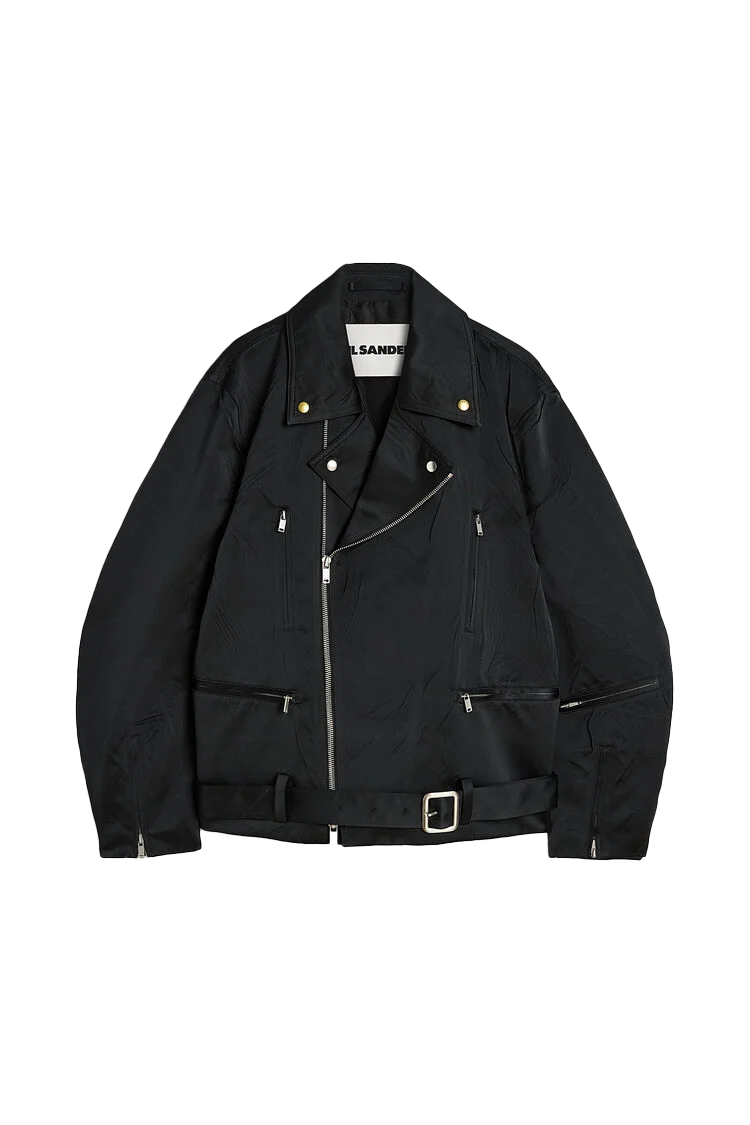 Jil Sander Duchesse Biker Jacket Black