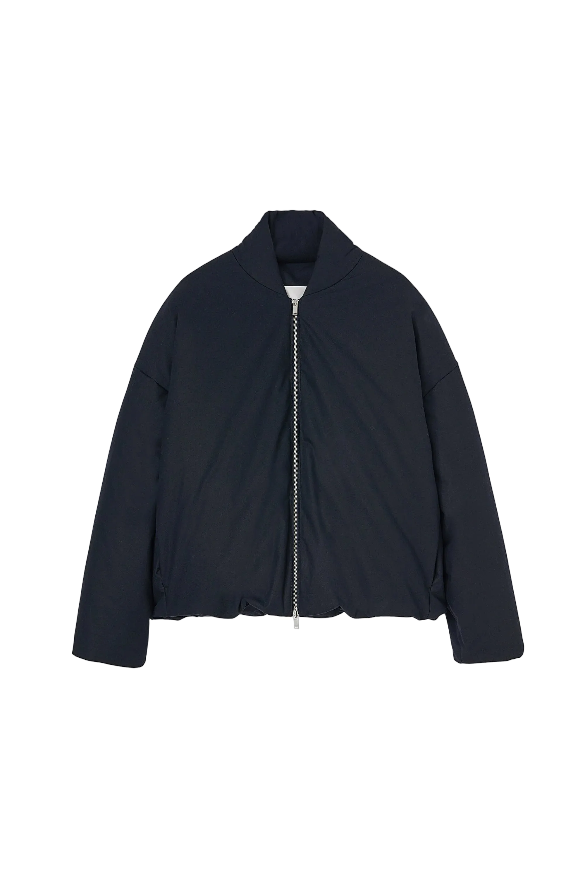 JIL SANDER+ Water Repellent Organic Washed And Textured Cotton Down Jacket Jackets Navy