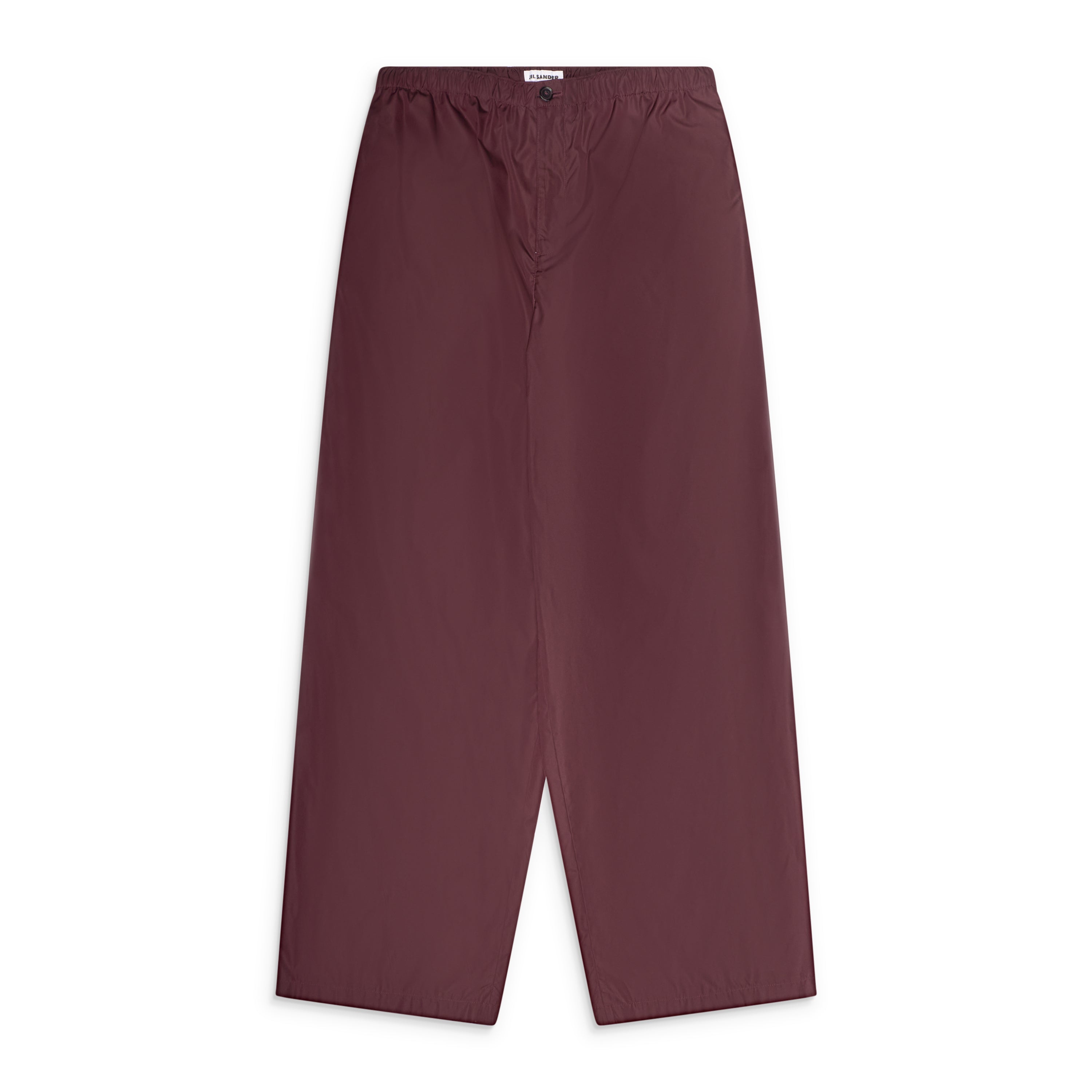 Jil Sander Taffetas Wide Leg Trousers Plum